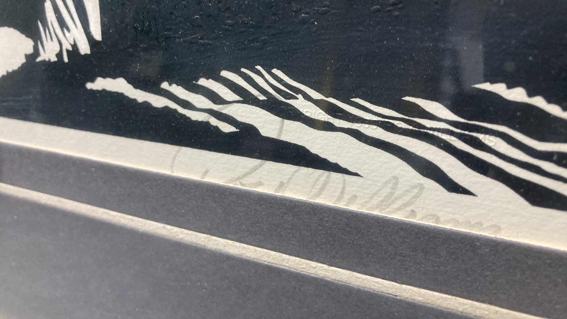 Photo 1 of COASTAL MORNING EMBOSSED SERIGRAPH FRAMED ARTWORK SIGNED BY ARTIST 22” X 28”