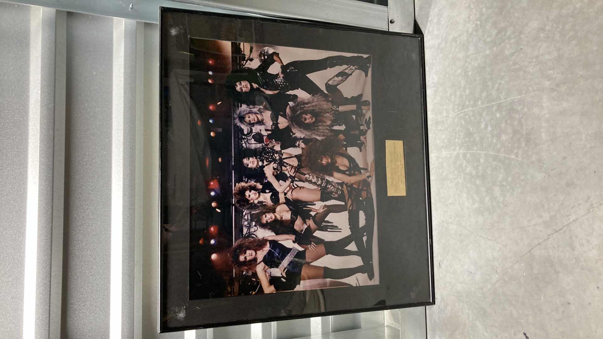 Photo 1 of CAST OF HIGH VOLTAGE FRAMED PHOTOGRAPH 24” X 23”