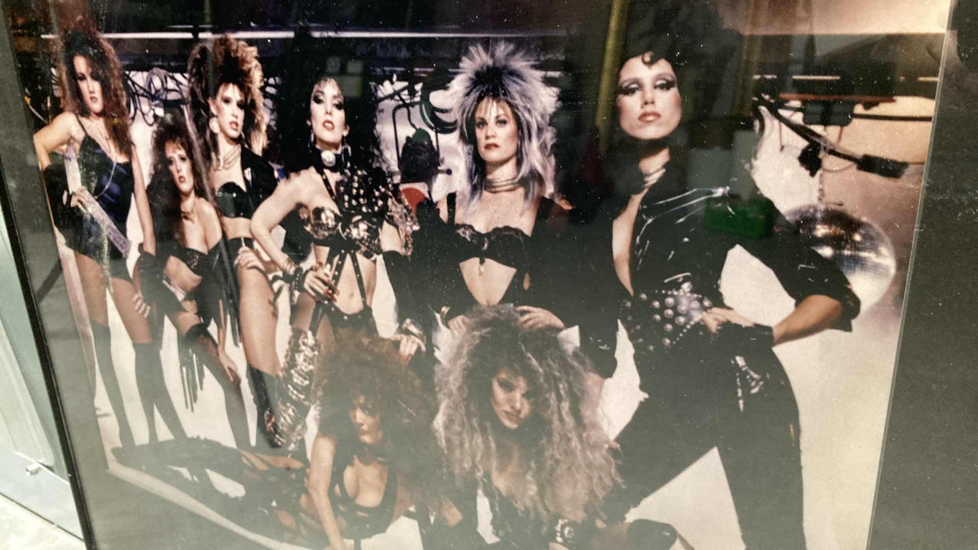 Photo 1 of CAST OF HIGH VOLTAGE FRAMED PHOTOGRAPH 24” X 23”