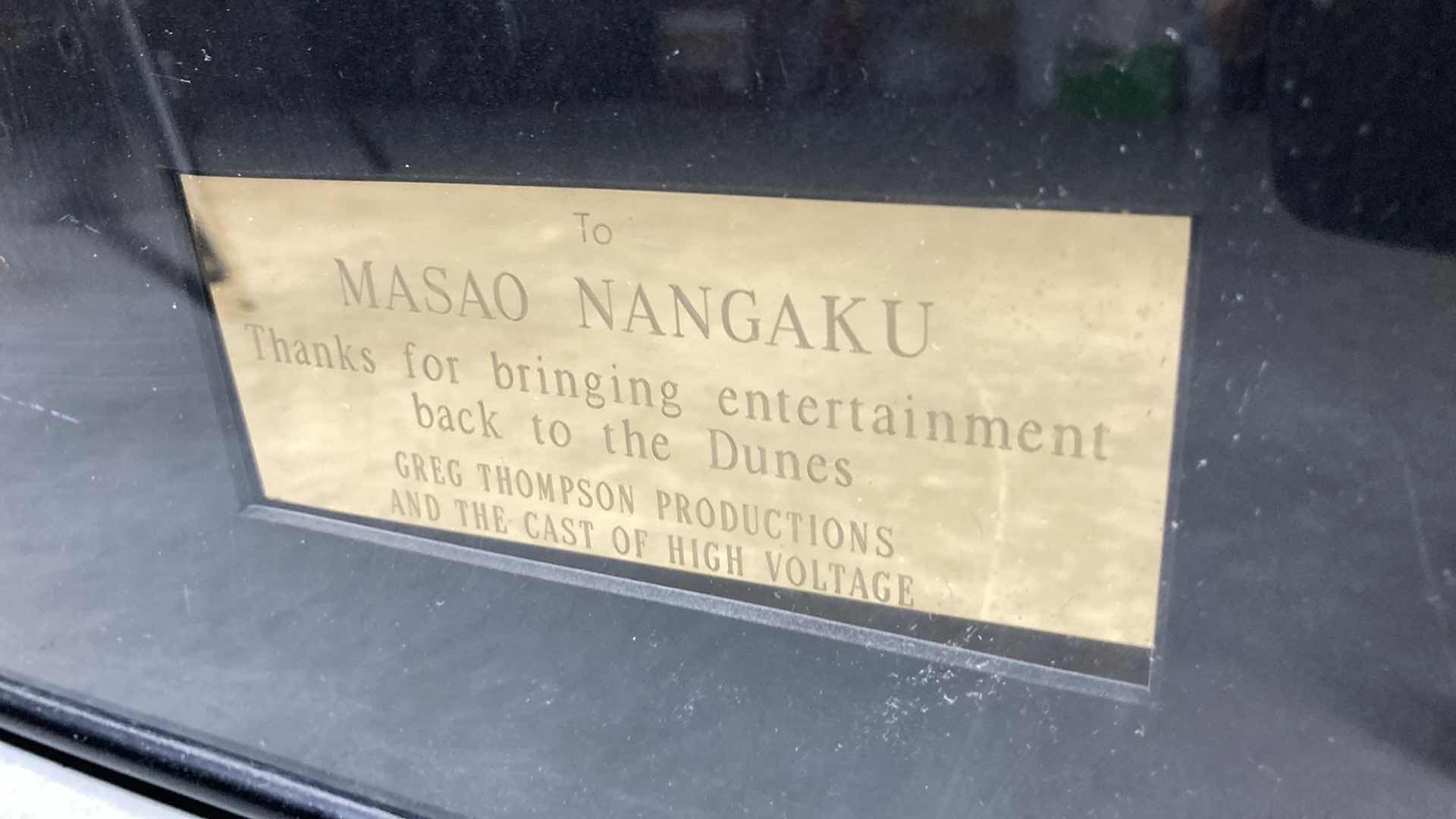 Photo 1 of CAST OF HIGH VOLTAGE FRAMED PHOTOGRAPH 24” X 23”