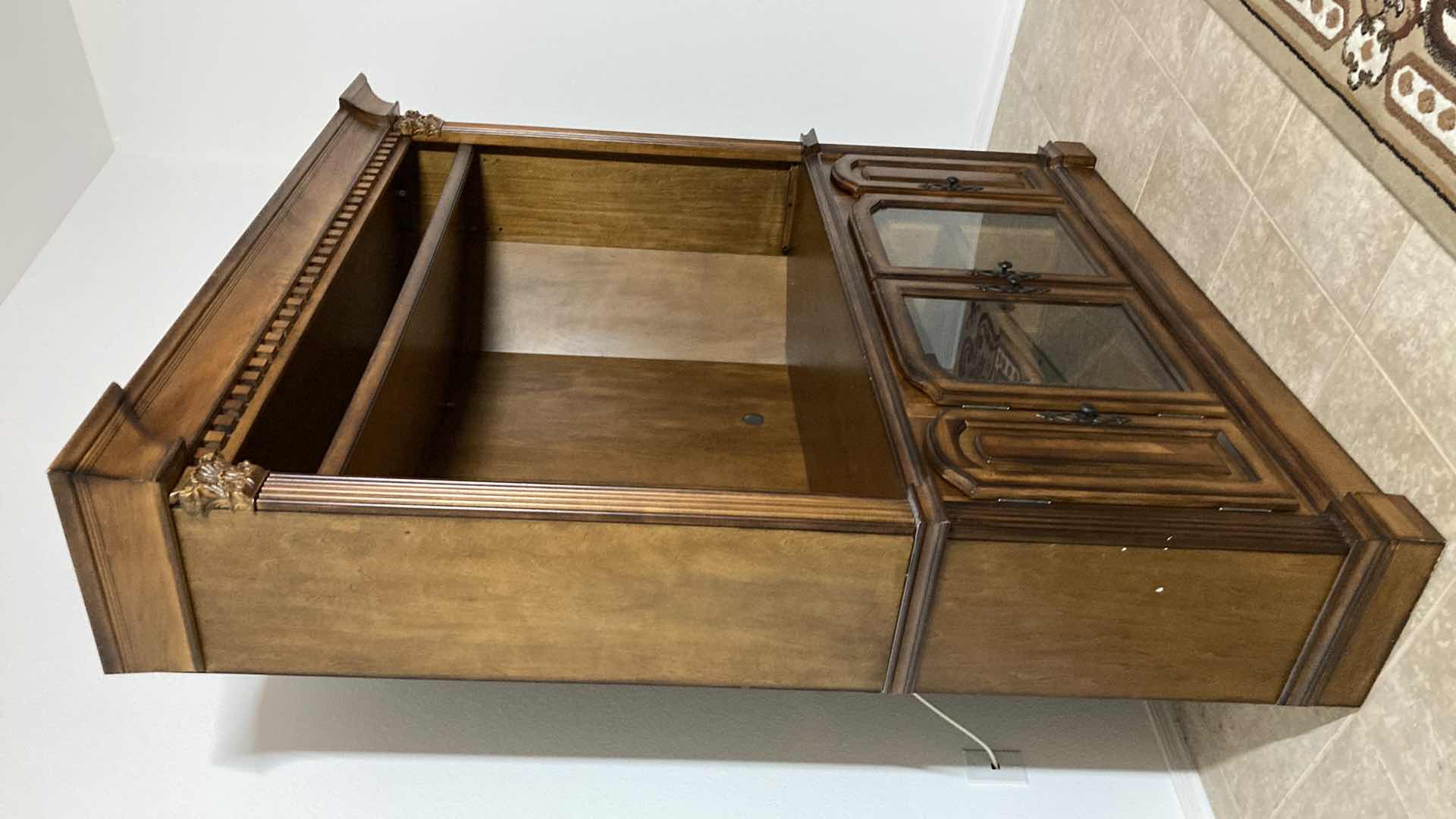 Photo 1 of MID-CENTURY MAHOGANY WOOD FINISH ENTERTAINMENT CENTER