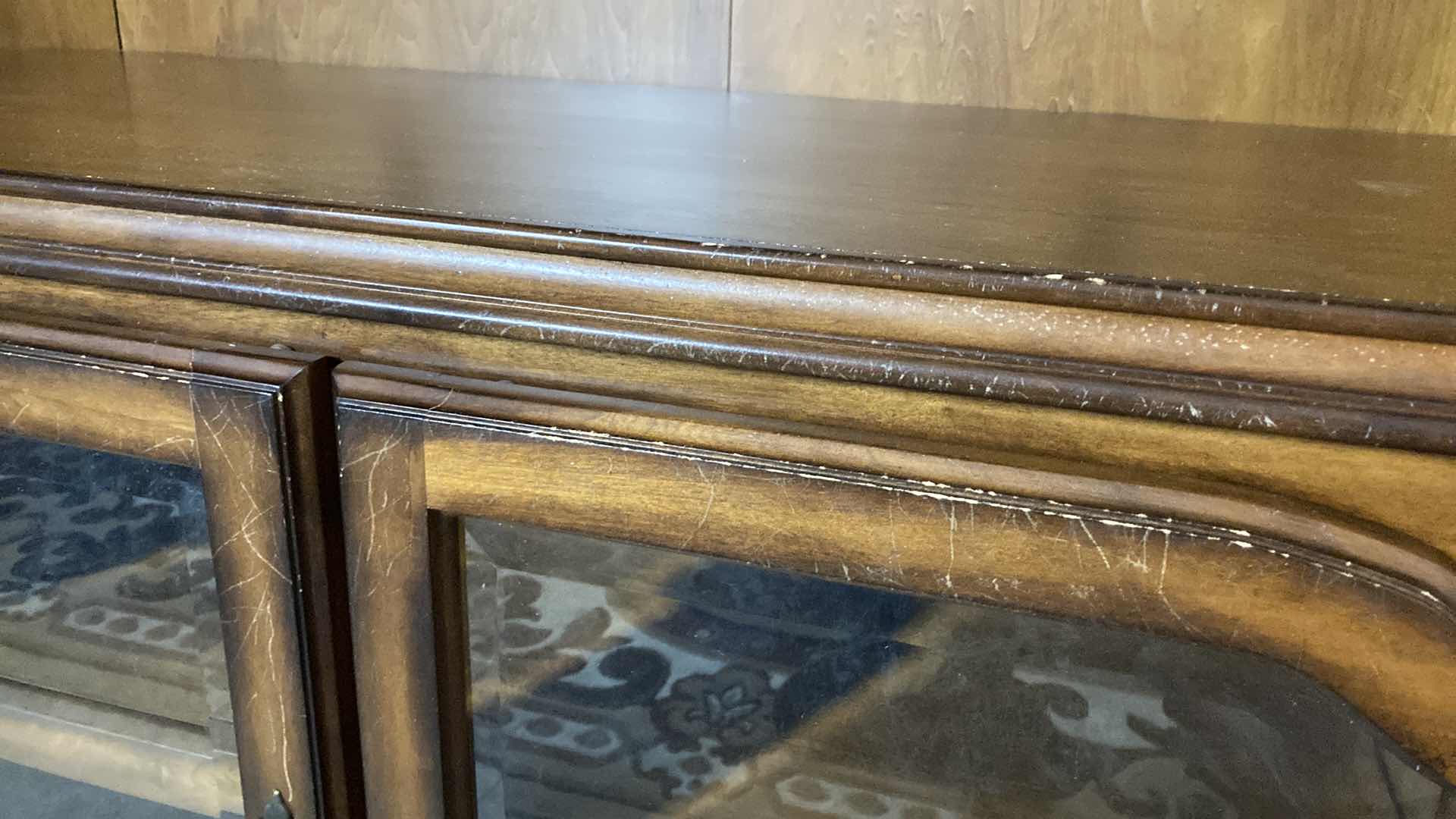 Photo 1 of MID-CENTURY MAHOGANY WOOD FINISH ENTERTAINMENT CENTER