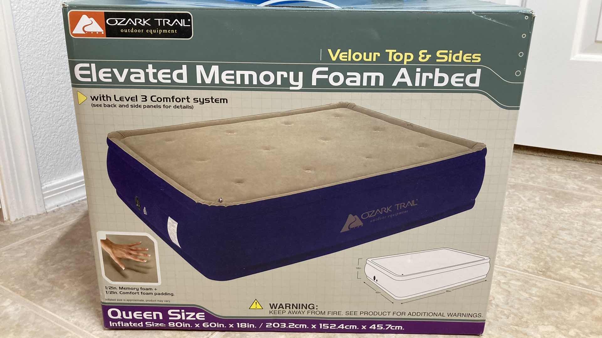 Photo 1 of OZARK TRAIL QUEEN ELEVATED MEMORY FOAM AIR BED