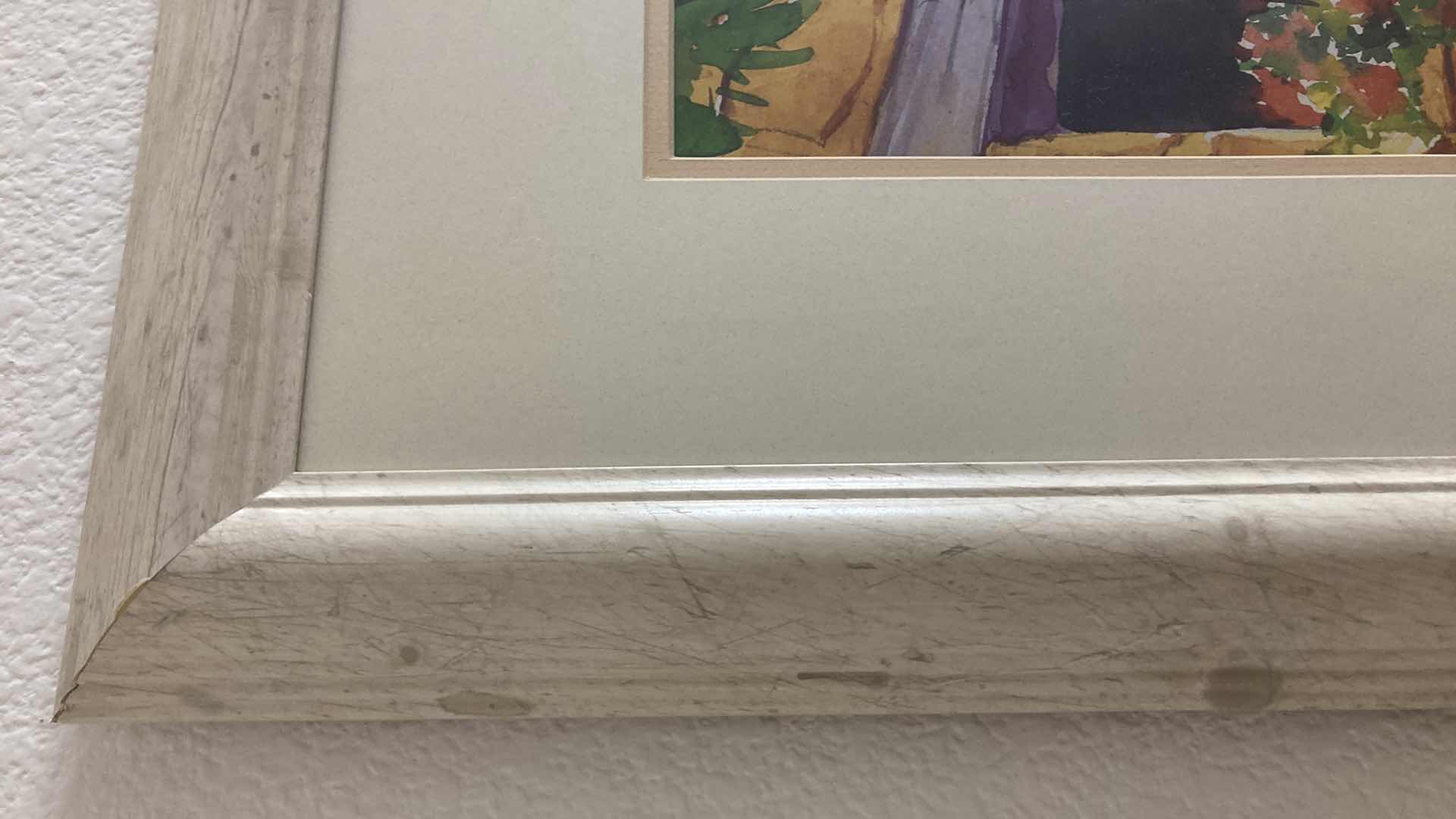 Photo 1 of TRE BELLA DESIGNS SONOMA FRAMED ARTWORK SIGNED BY ARTIST 35” X 28”