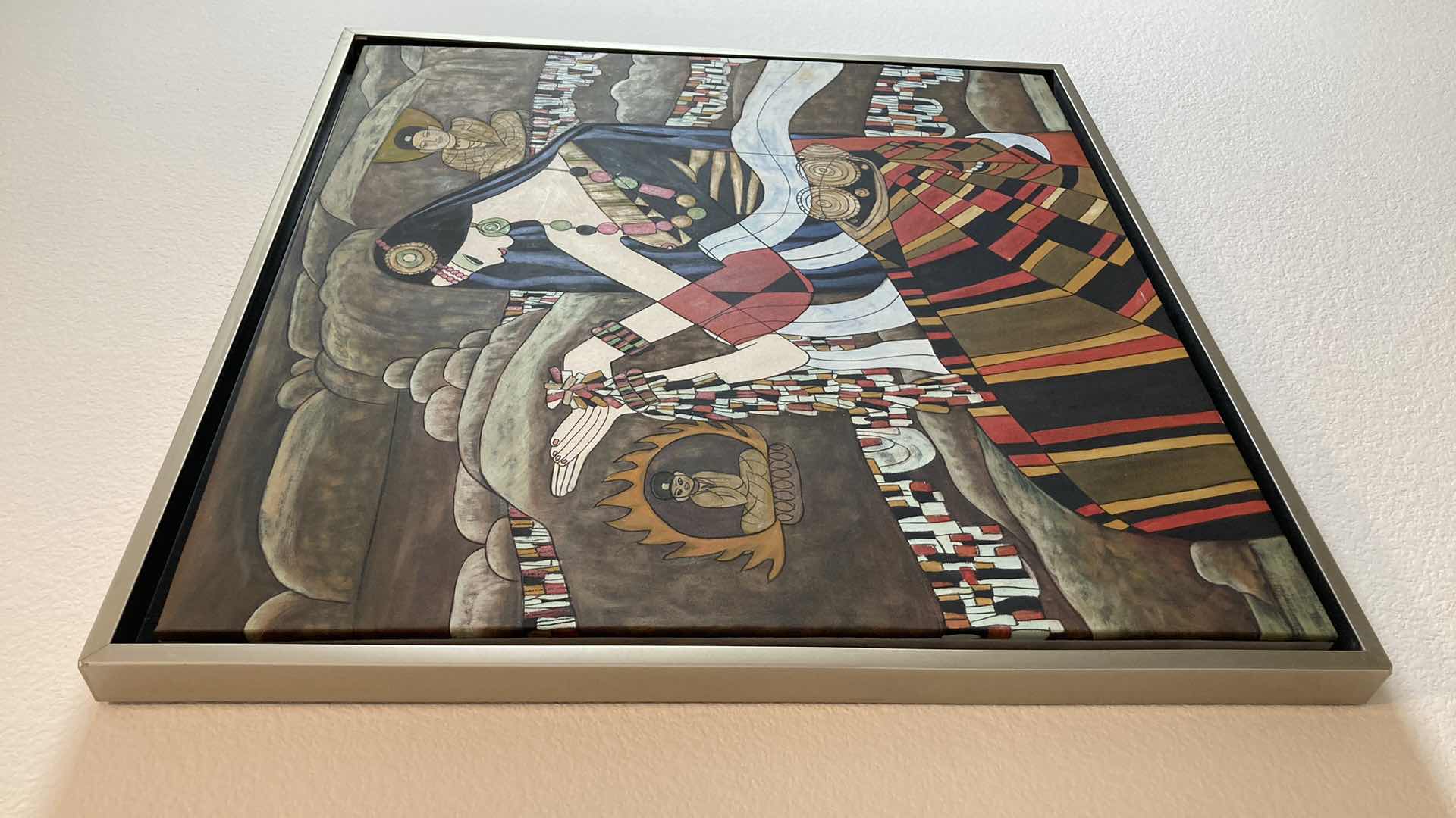 Photo 1 of ANCIENT ERA POP ART FRAMED PAINTED CANVAS 34.25” X 34.25”