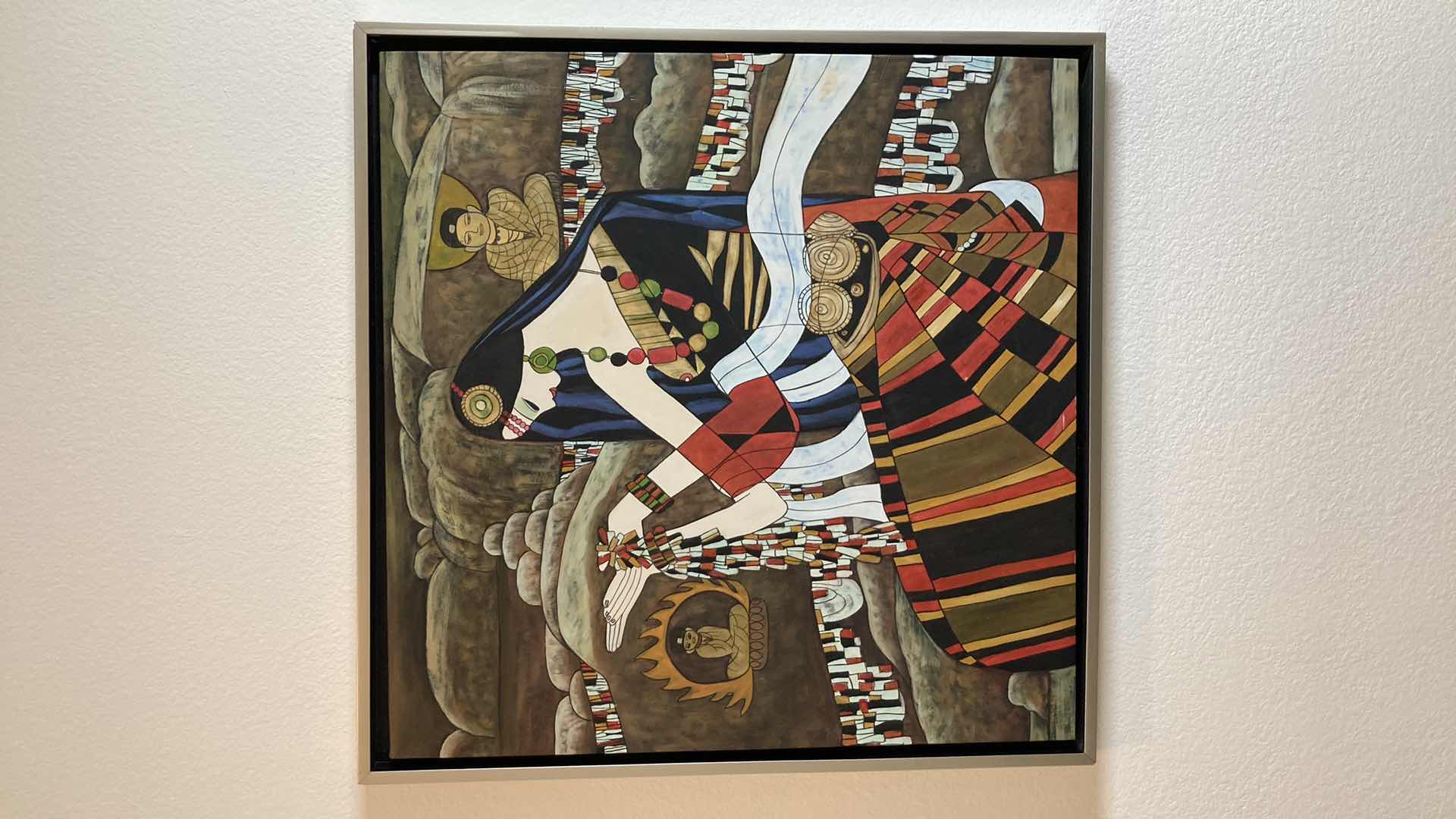 Photo 1 of ANCIENT ERA POP ART FRAMED PAINTED CANVAS 34.25” X 34.25”