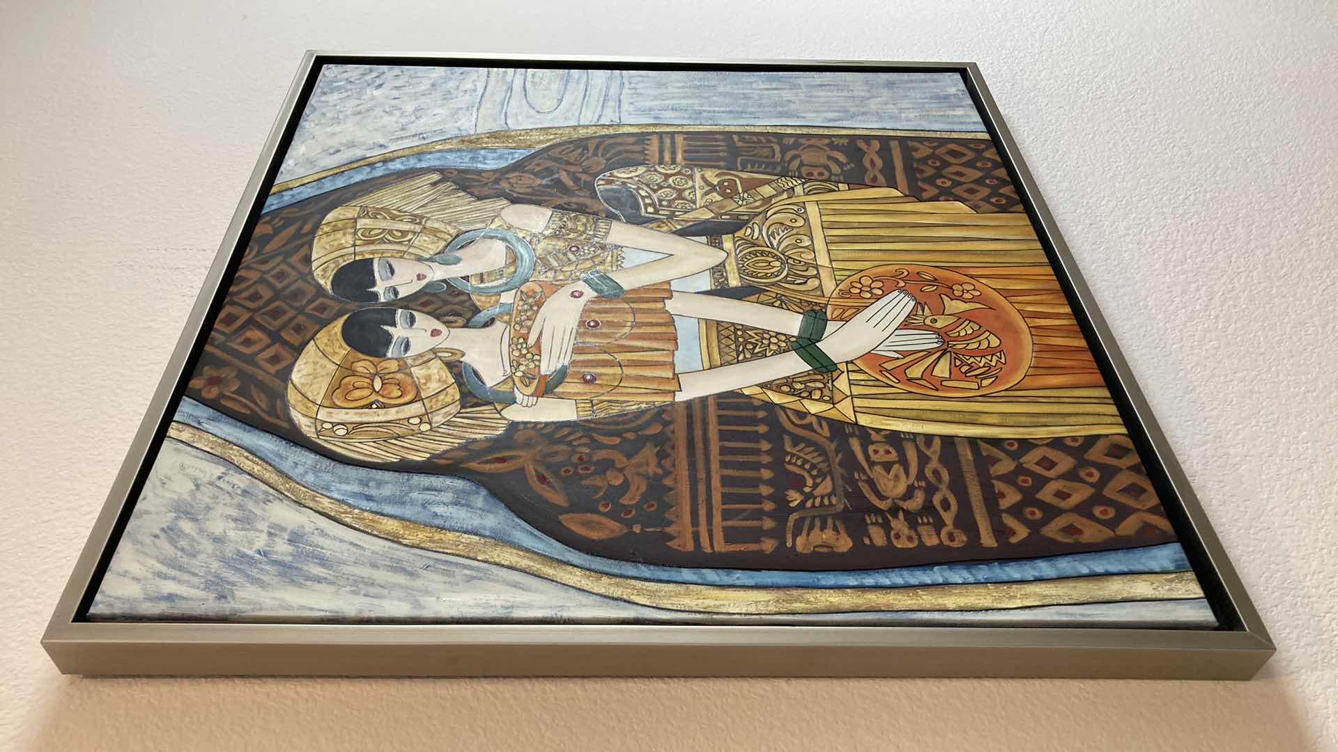 Photo 1 of ANCIENT ERA POP ART FRAMED PAINTED CANVAS 34.25” X 34.25”