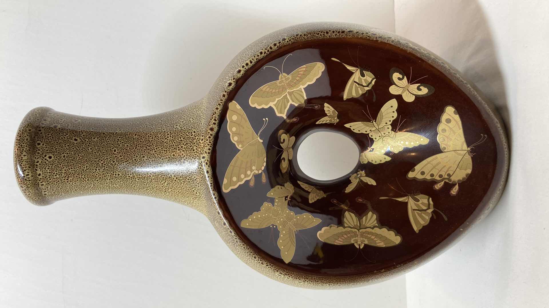 Photo 1 of BUTTERFLY THEMED CERAMIC VASE 9.5” X 6” H16.5”