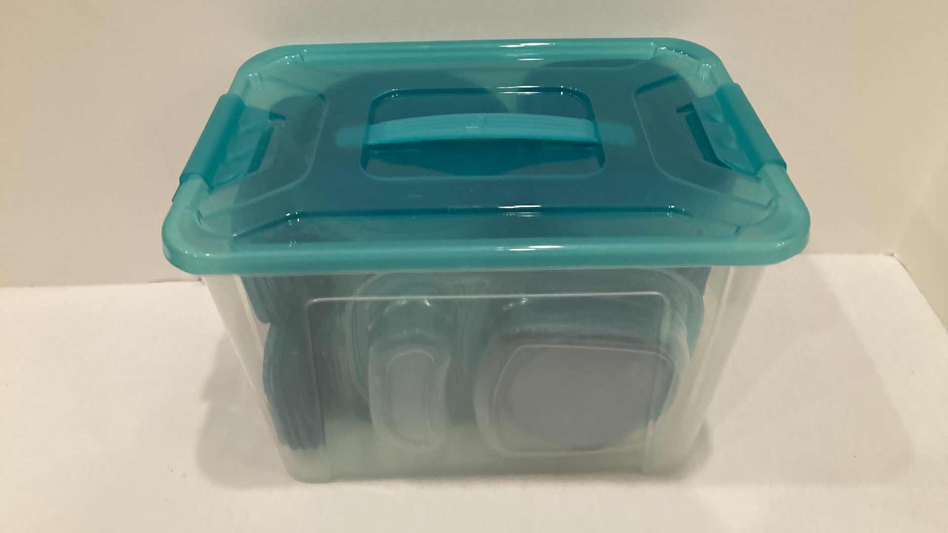 Photo 1 of GREEN TOP PLASTIC STORAGE CONTAINERS