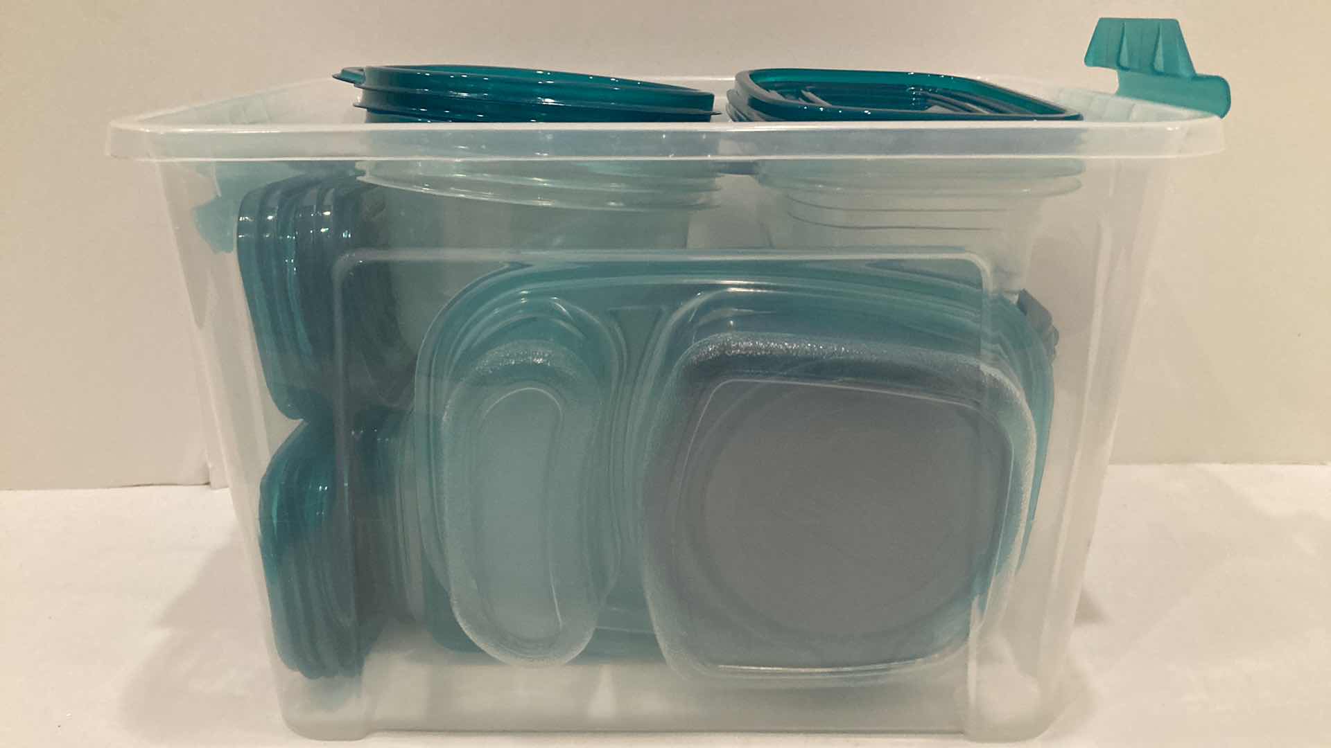 Photo 1 of GREEN TOP PLASTIC STORAGE CONTAINERS