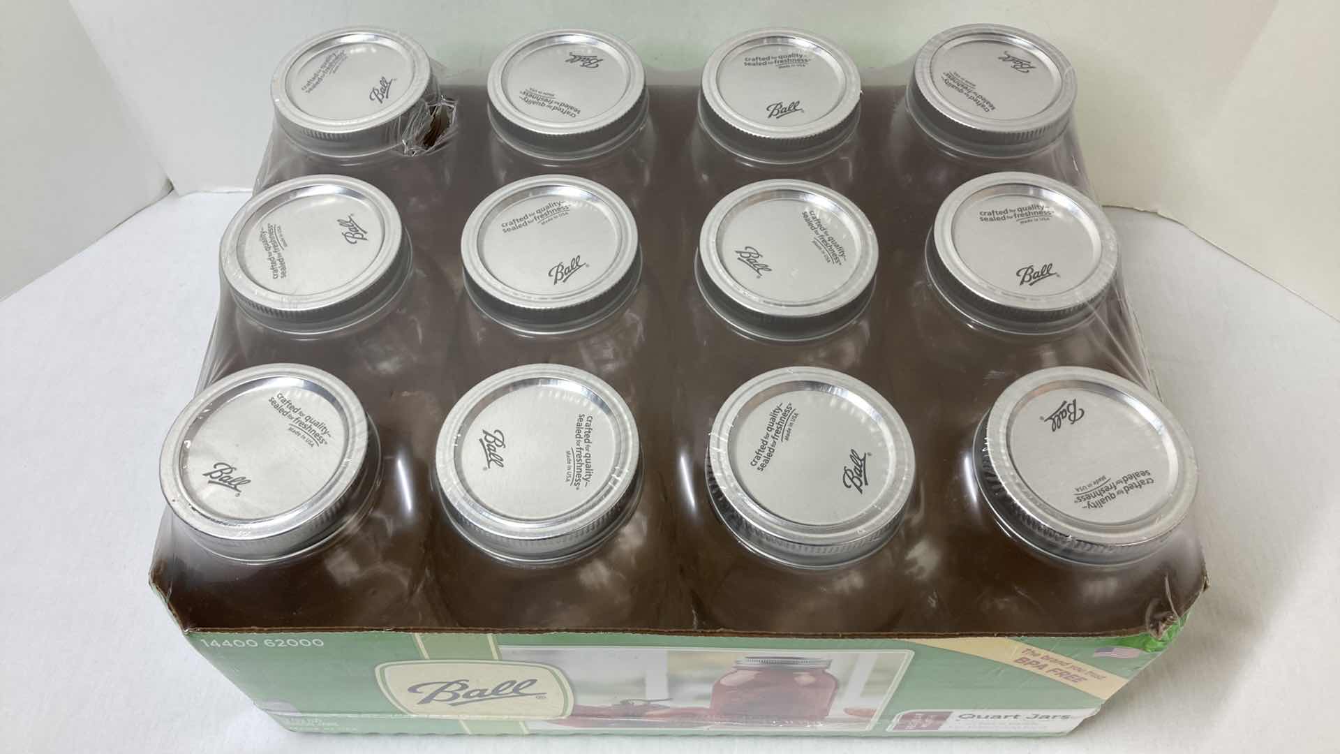 Photo 1 of NEW BALL 12OZ MASON JAR SET (12)