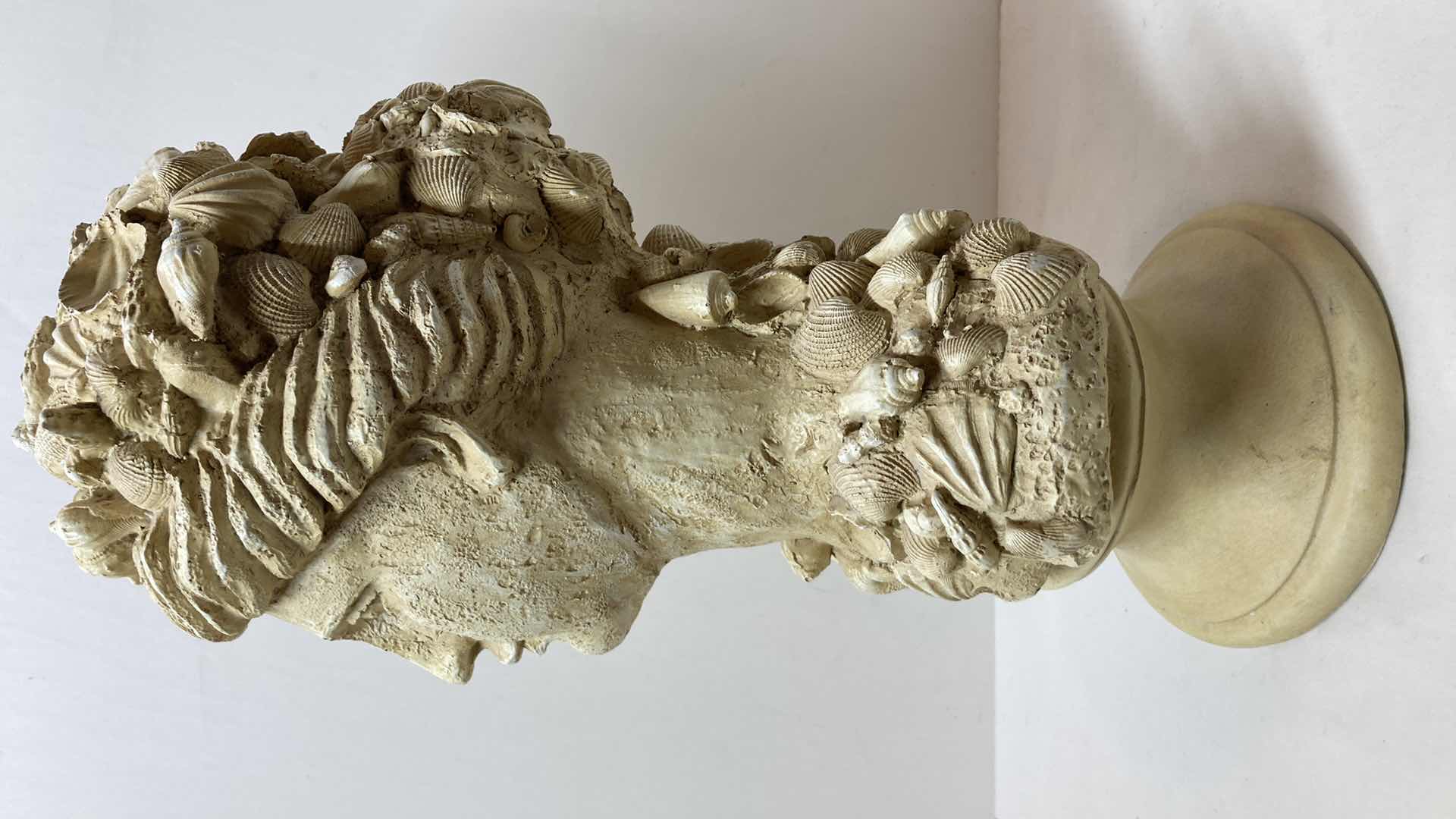 Photo 1 of AQUATIC GOD PLASTER FIGURE HEAD 8” X 7” H19”