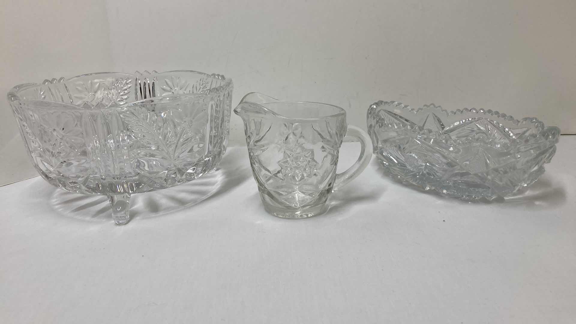 Photo 1 of CLEAR DECORATIVE GLASS- VARIOUS DESIGNS & PURPOSES (8)
