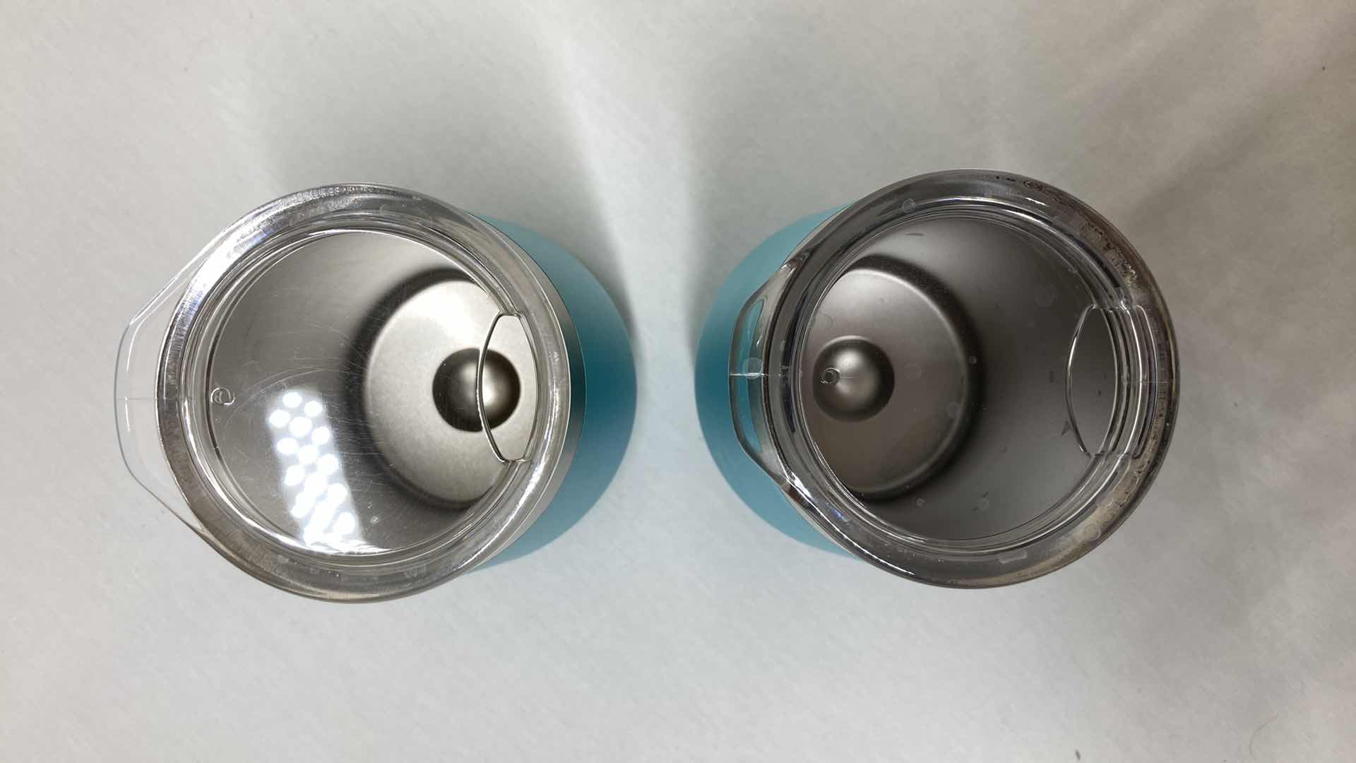 Photo 1 of ZUNIA HOME TEAL 12OZ WINE TUMBLERS W LIDS (2)