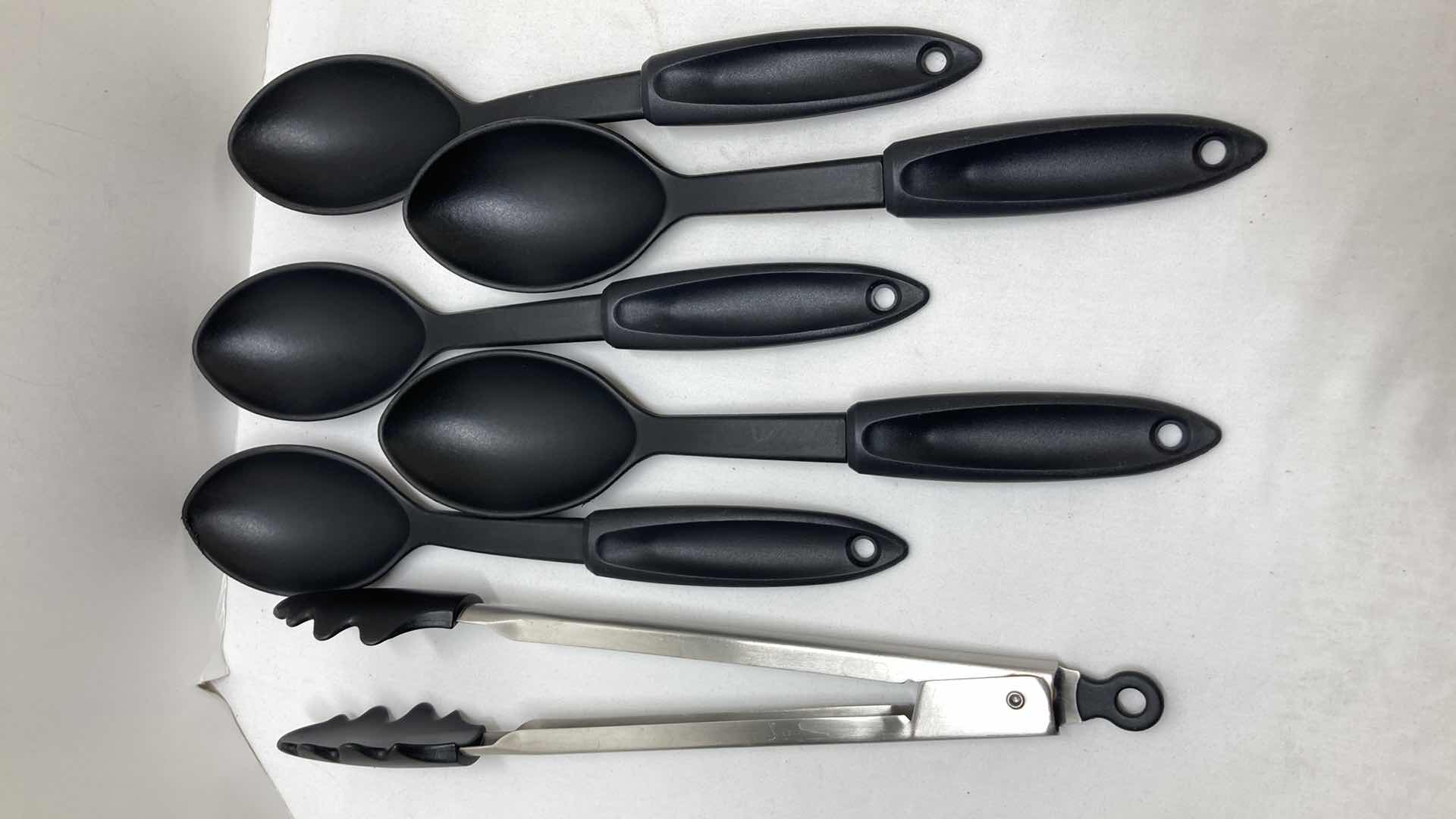 Photo 1 of BLACK HEAT RESISTANT PLASTIC SERVING UTENSILS (13)