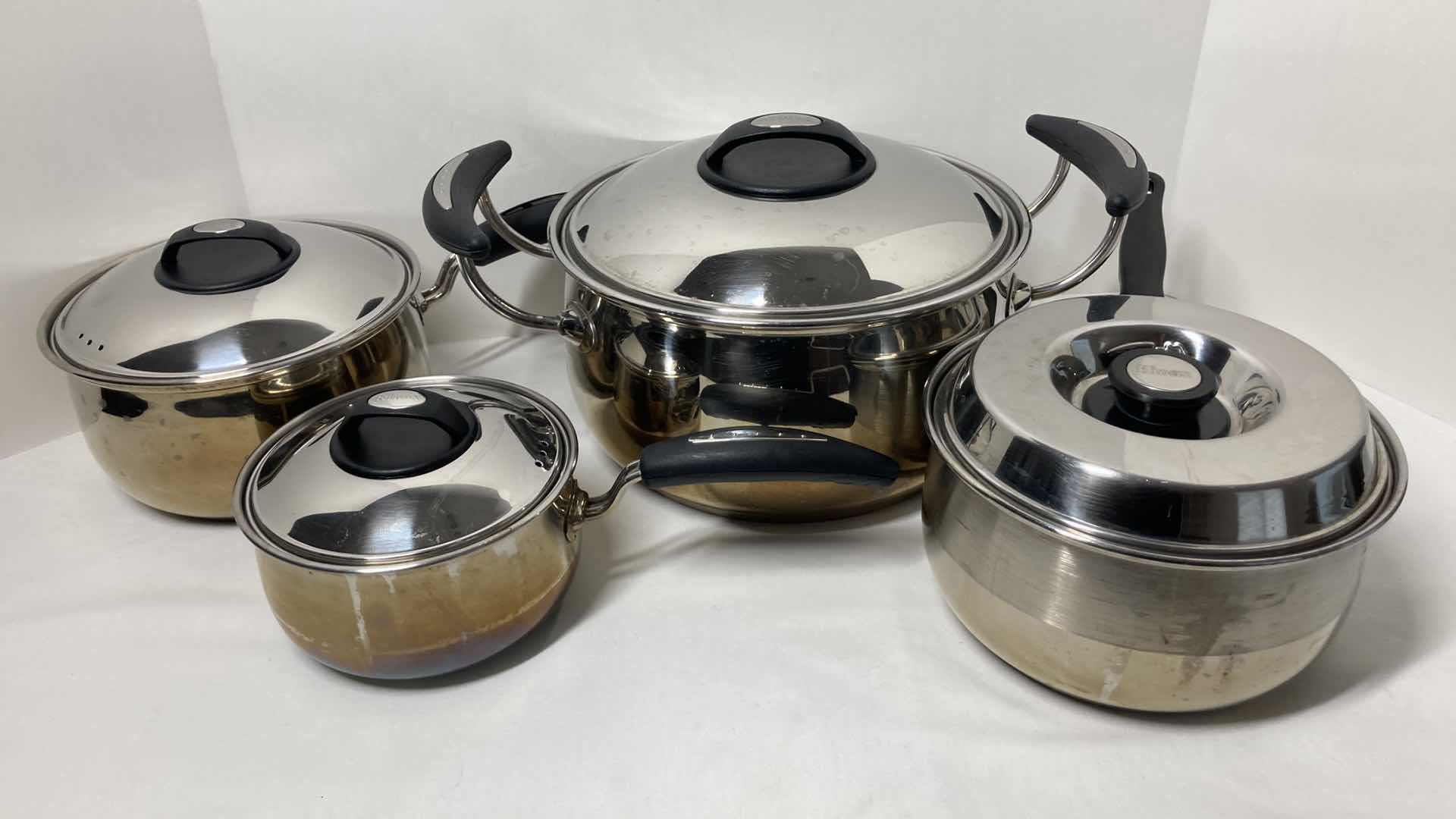 Photo 1 of KINOX STAINLESS STEEL COOKING POT SET W LIDS (4)