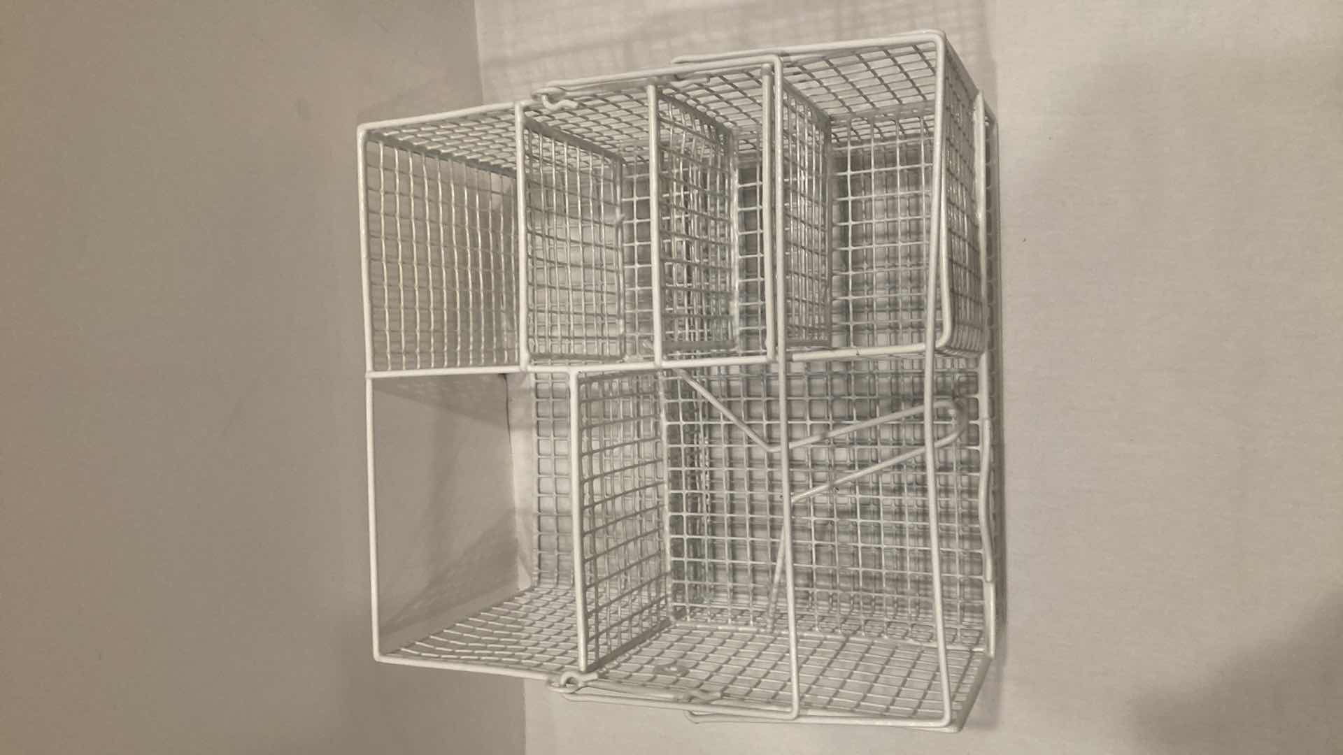 Photo 1 of SQUARED WHITE BOWL & MUG DISH SET (15) W UTENSIL CADDY