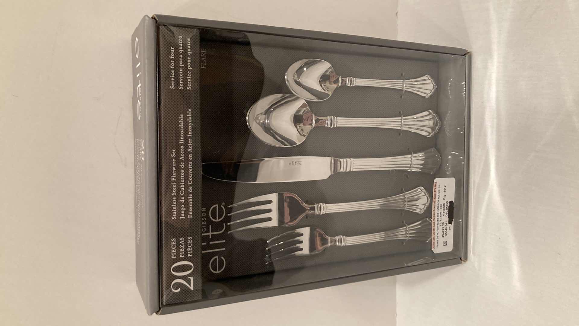 Photo 1 of NEW GIBSON MIRROR POLISH FLATWARE SET (20PC)