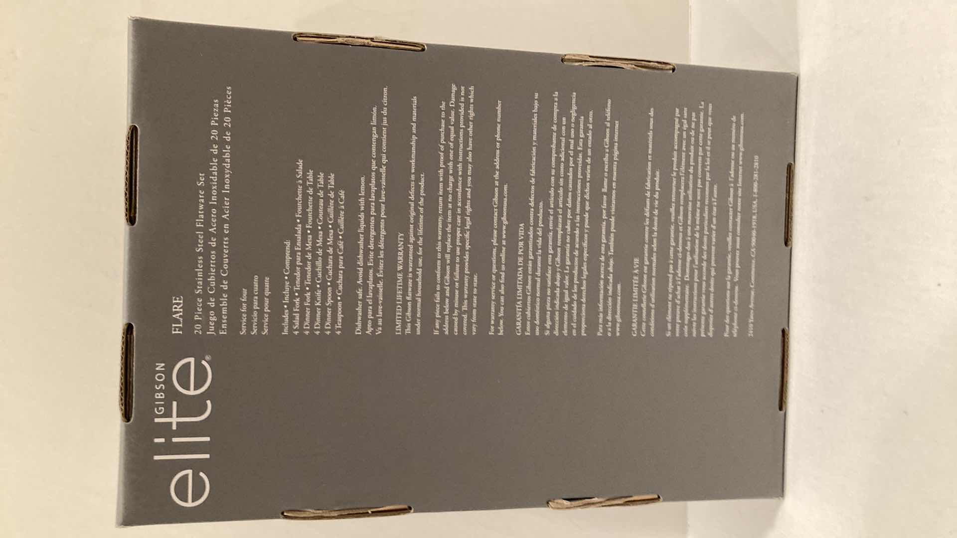 Photo 1 of NEW GIBSON MIRROR POLISH FLATWARE SET (20PC)