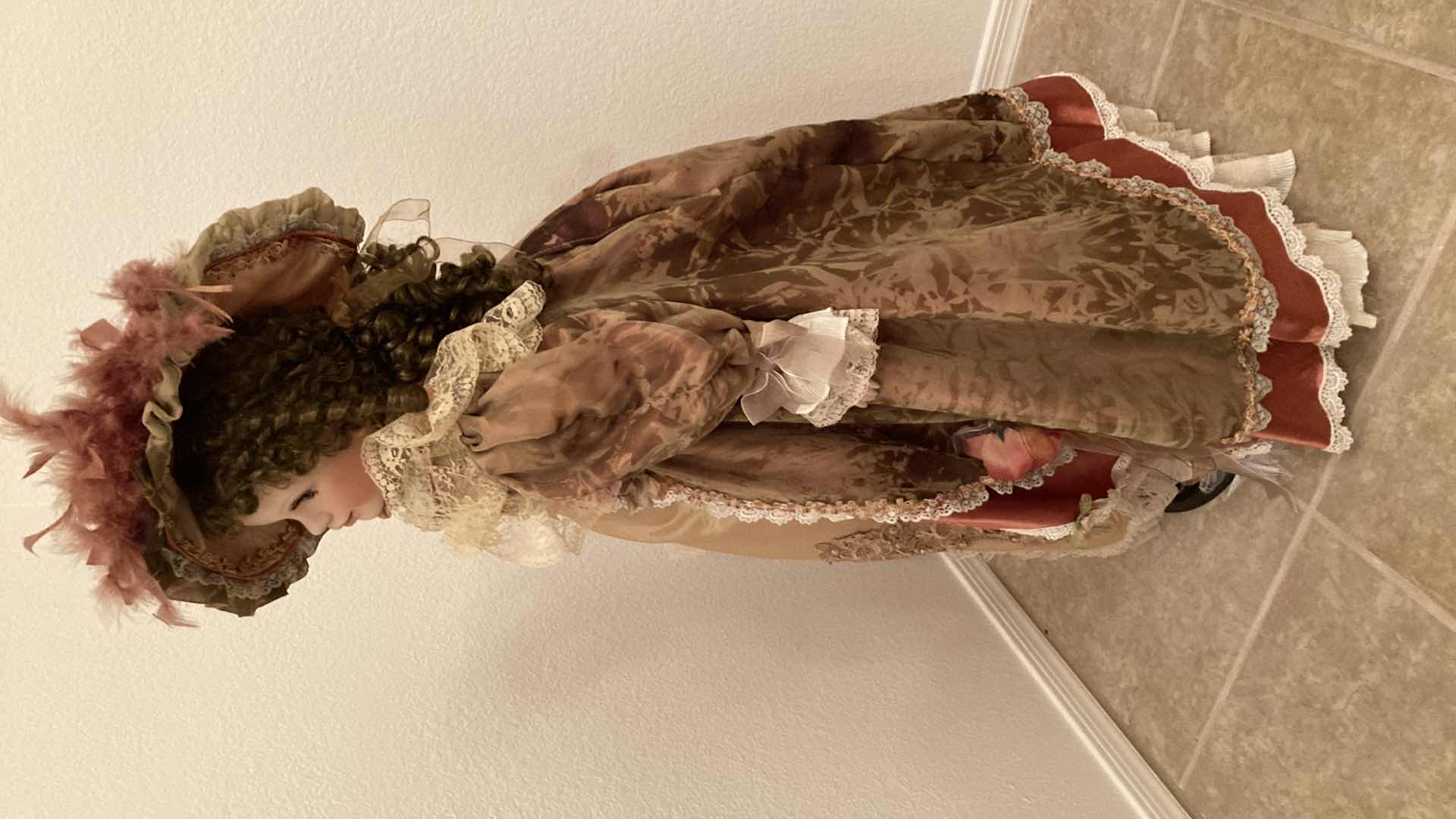 Photo 1 of VICTORIAN STYLE DOLL W STAND 20” X 41”