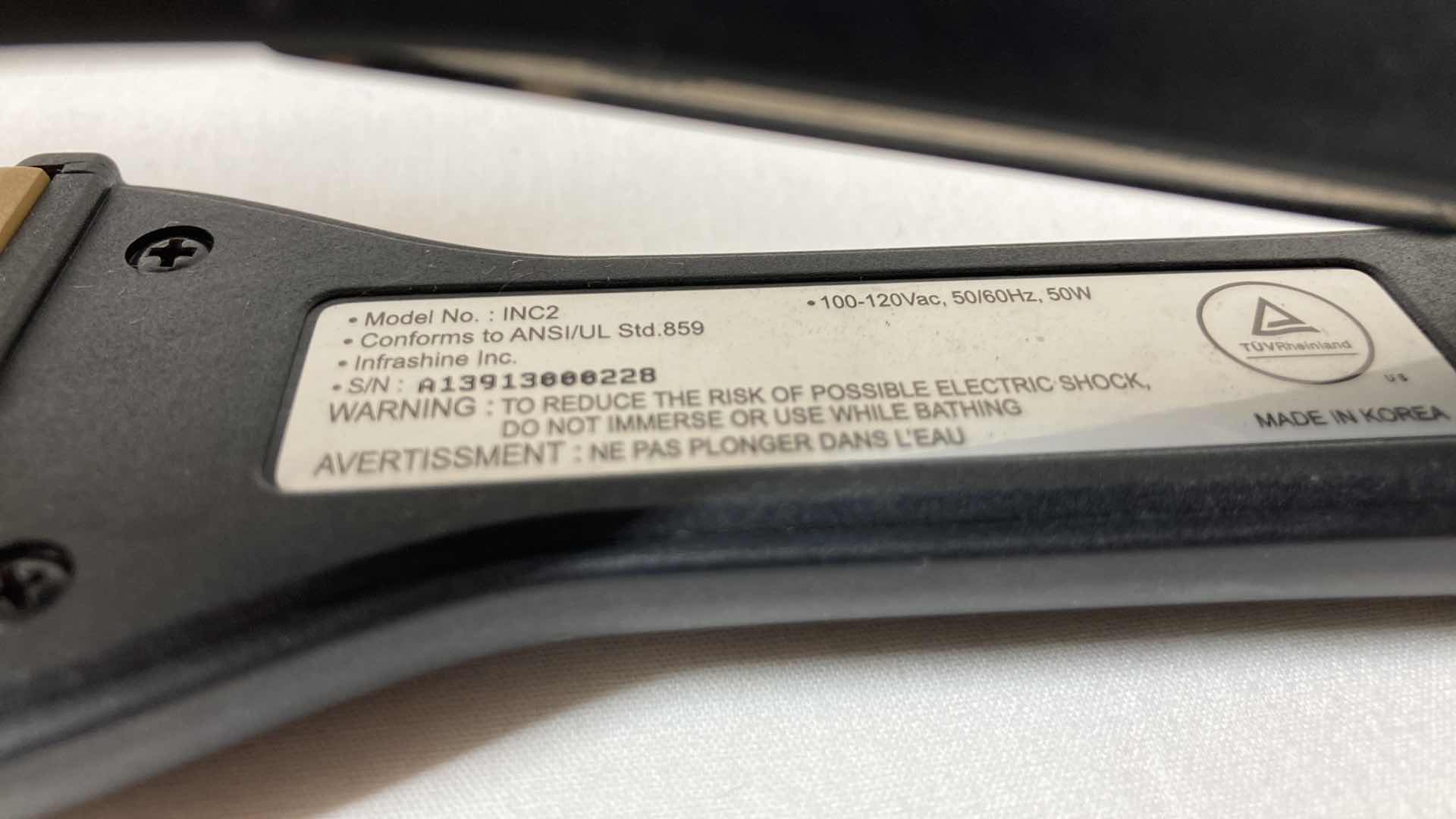 Photo 1 of CONAIR ION SHINE HAIR DRYER 1875 MODEL Y83N W ATTACHMENTS & INFRA-SHINE FLAT IRON MODEL INC2