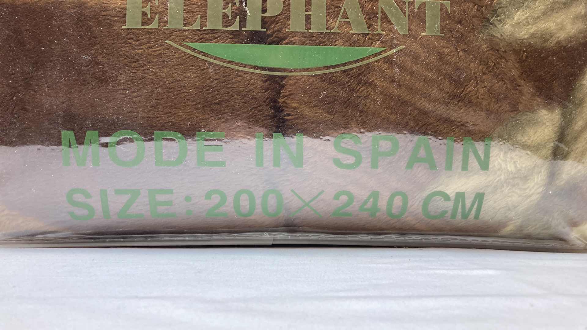 Photo 1 of GOLDEN ELEPHANT FLORAL QUEEN SIZE BLANKET