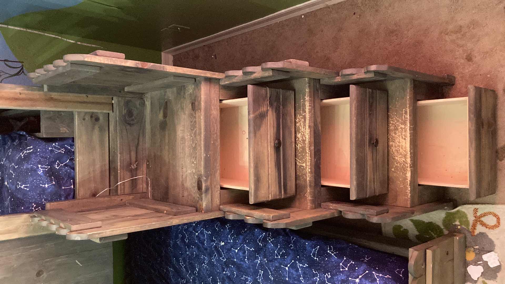 Photo 1 of THE FORT COLLECTION DRIFTWOOD LOFT STYLE TWIN & FULL SIZE KIDS BED SET 87” X 83” H76”