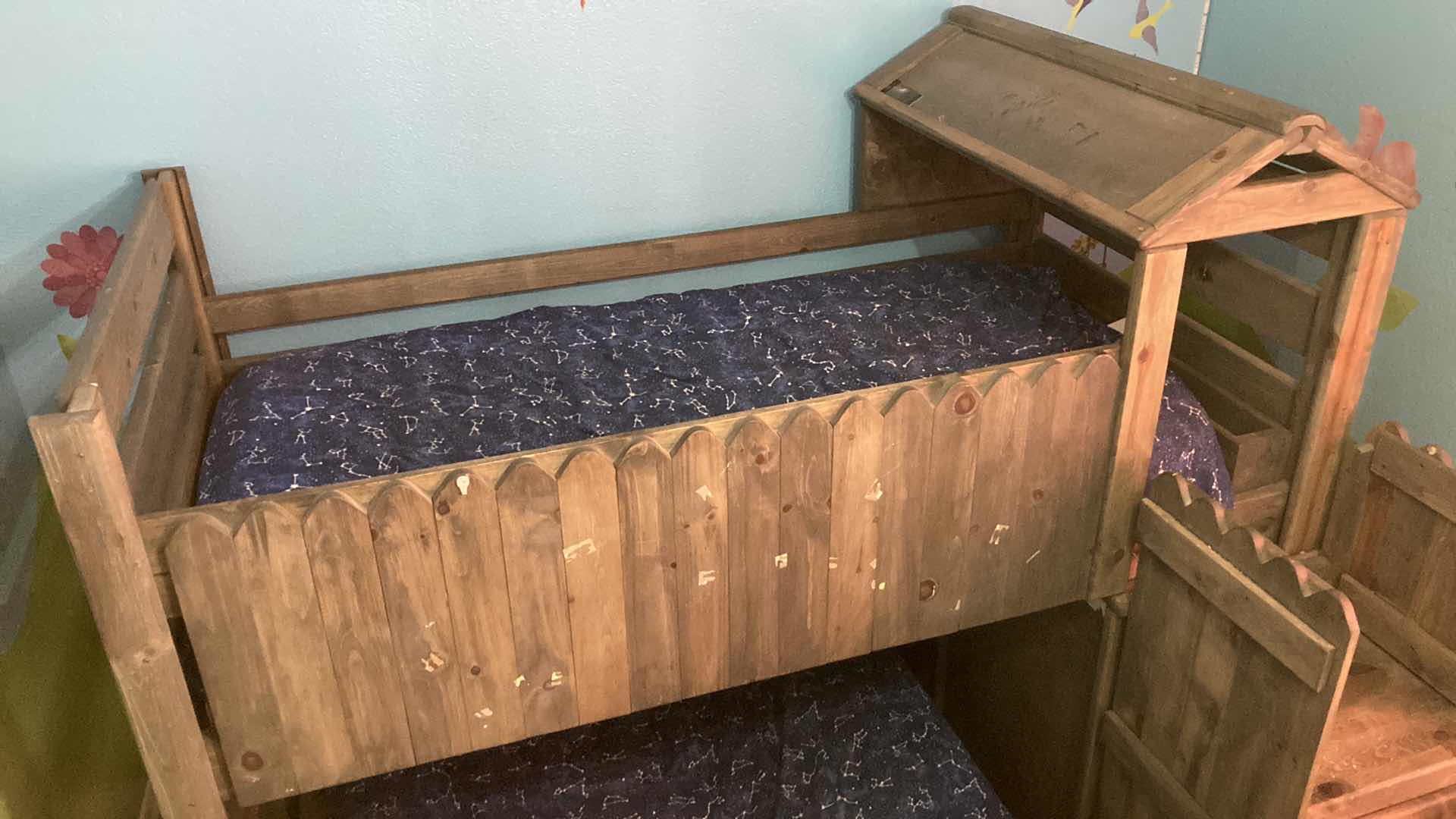 Photo 1 of THE FORT COLLECTION DRIFTWOOD LOFT STYLE TWIN & FULL SIZE KIDS BED SET 87” X 83” H76”