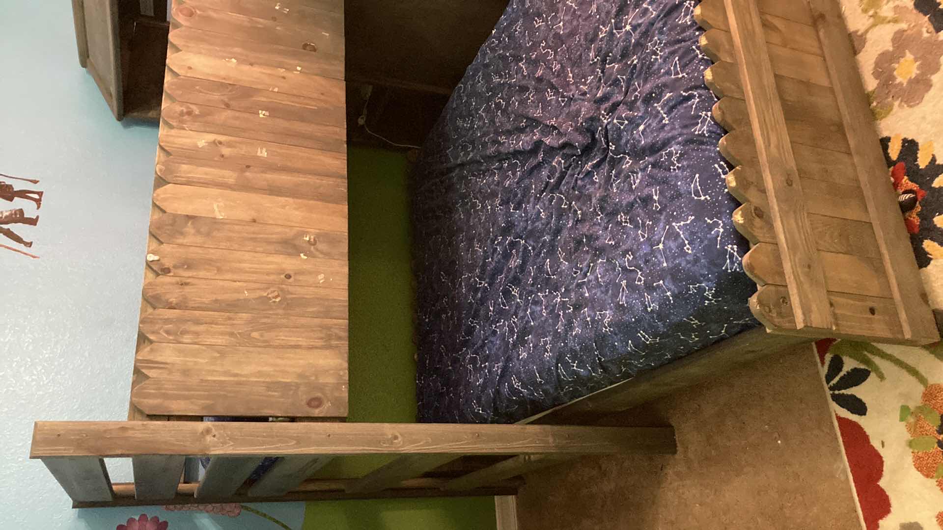 Photo 1 of THE FORT COLLECTION DRIFTWOOD LOFT STYLE TWIN & FULL SIZE KIDS BED SET 87” X 83” H76”