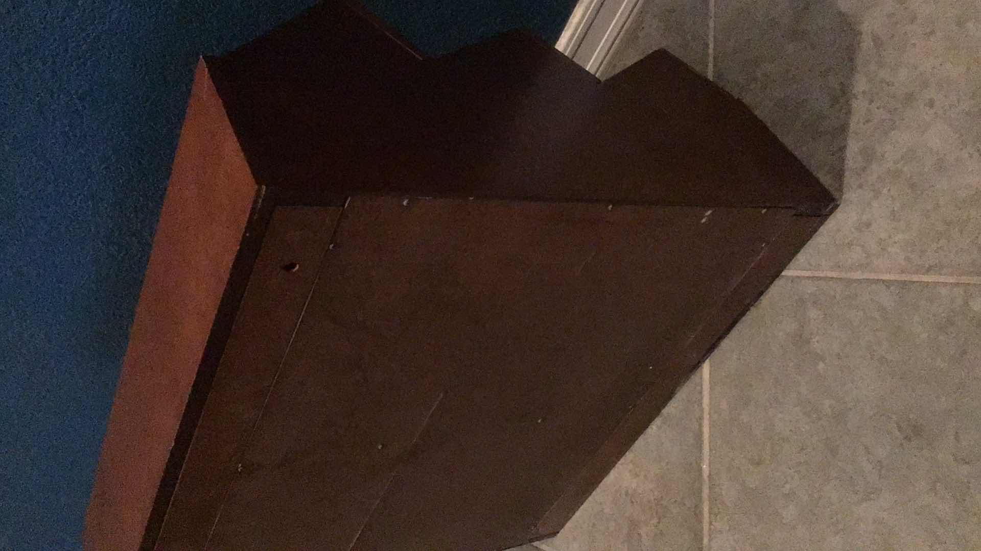 Photo 1 of WOODEN 9 COMPARTMENT STORAGE HANGABLE CUBBY SHELF 28” X 12” H26”