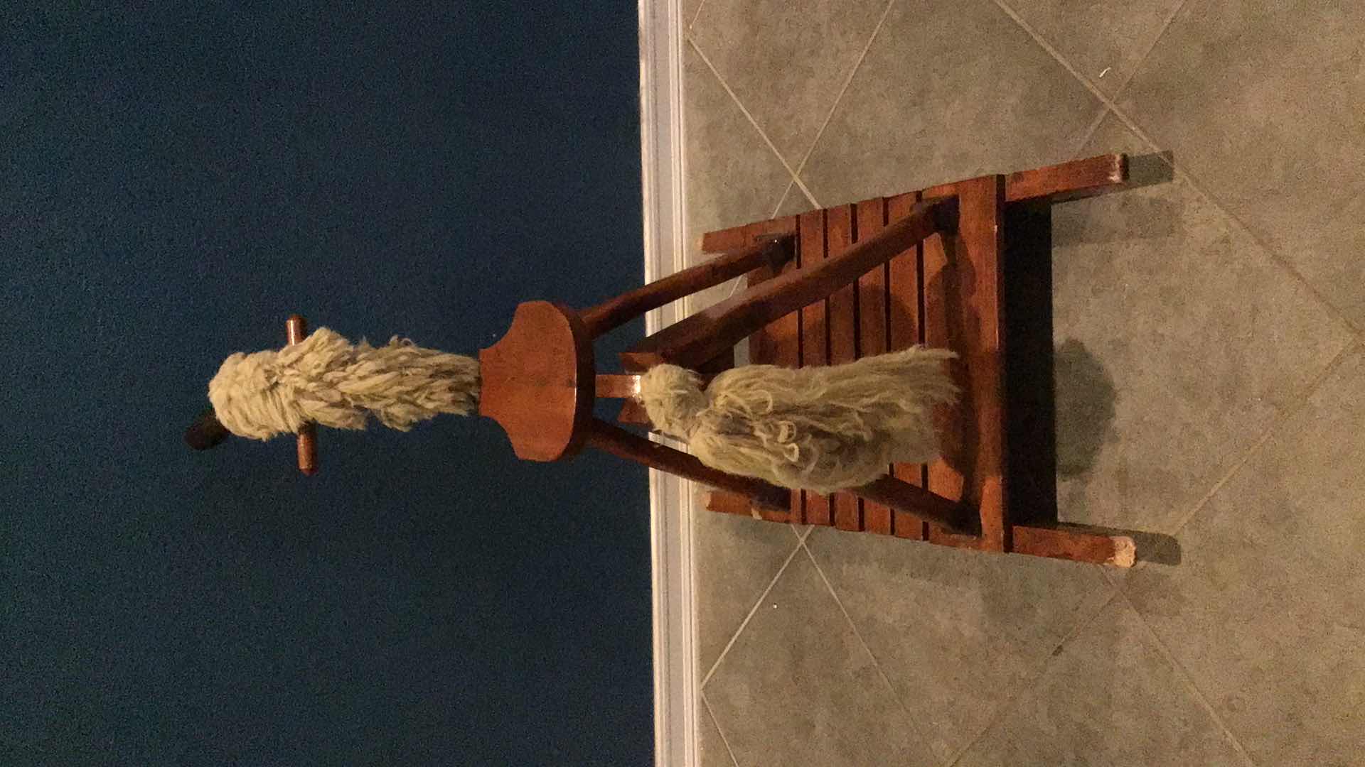 Photo 1 of VINTAGE WOODEN ROCKING HORSE