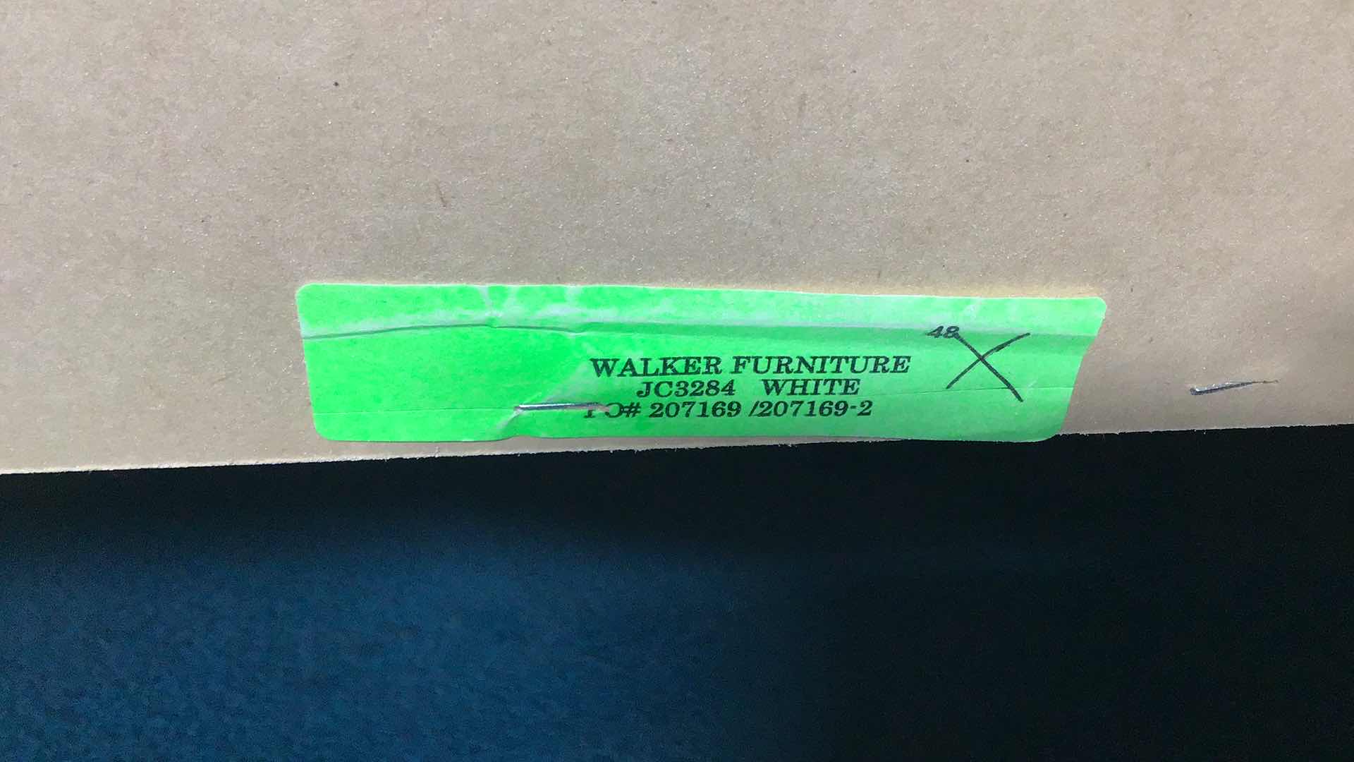 Photo 1 of WHITE WOOD WALKER FURNITURE BOOK SHELF 32” X 14” H83” JC3284