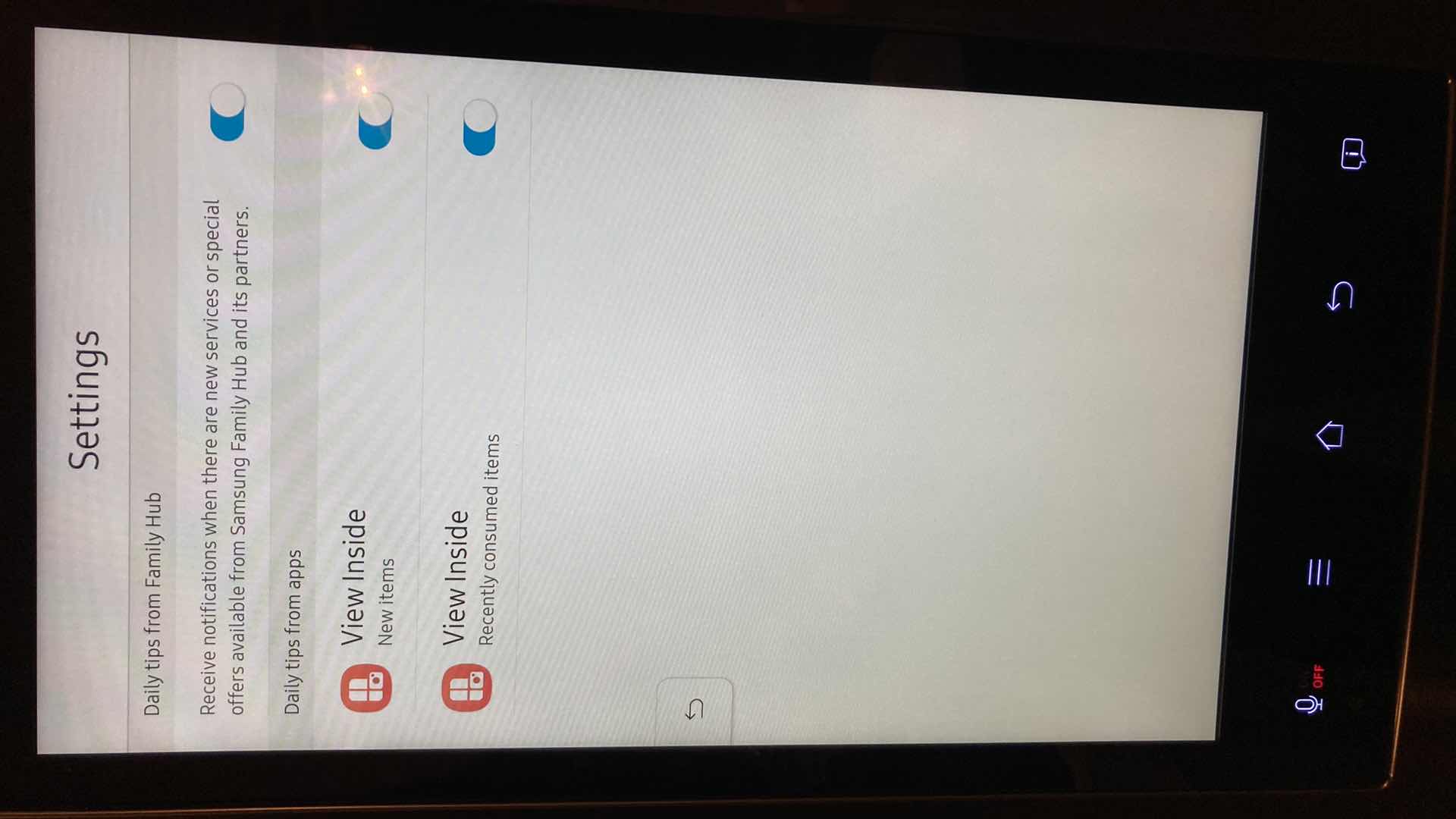 Photo 1 of SAMSUNG FRENCH 3 DOOR STAINLESS STEEL TOUCH SCREEN REFRIGERATOR MODEL RF265BEAESG/AA 26CU FT