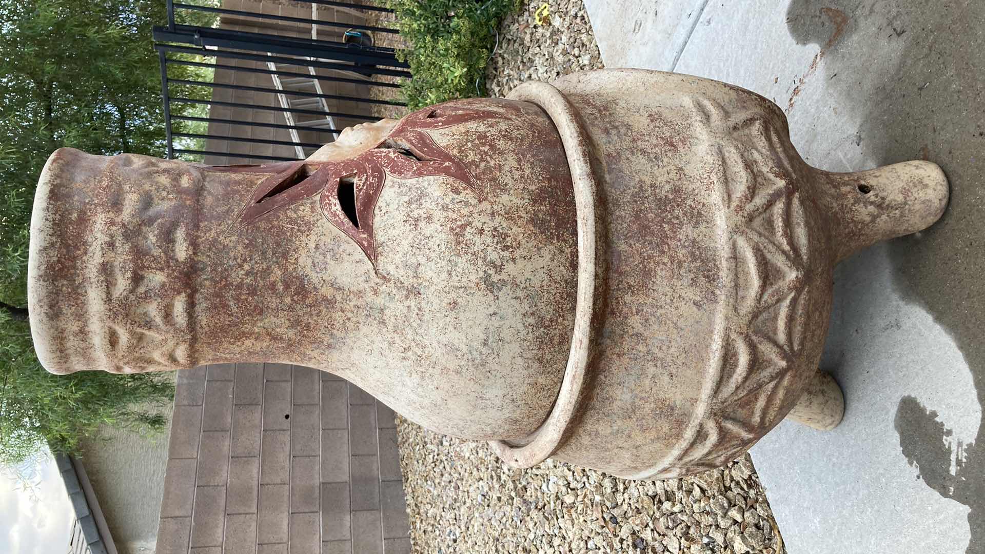 Photo 1 of SUN FACE CLAY CHIMINAHA 23” X 45”