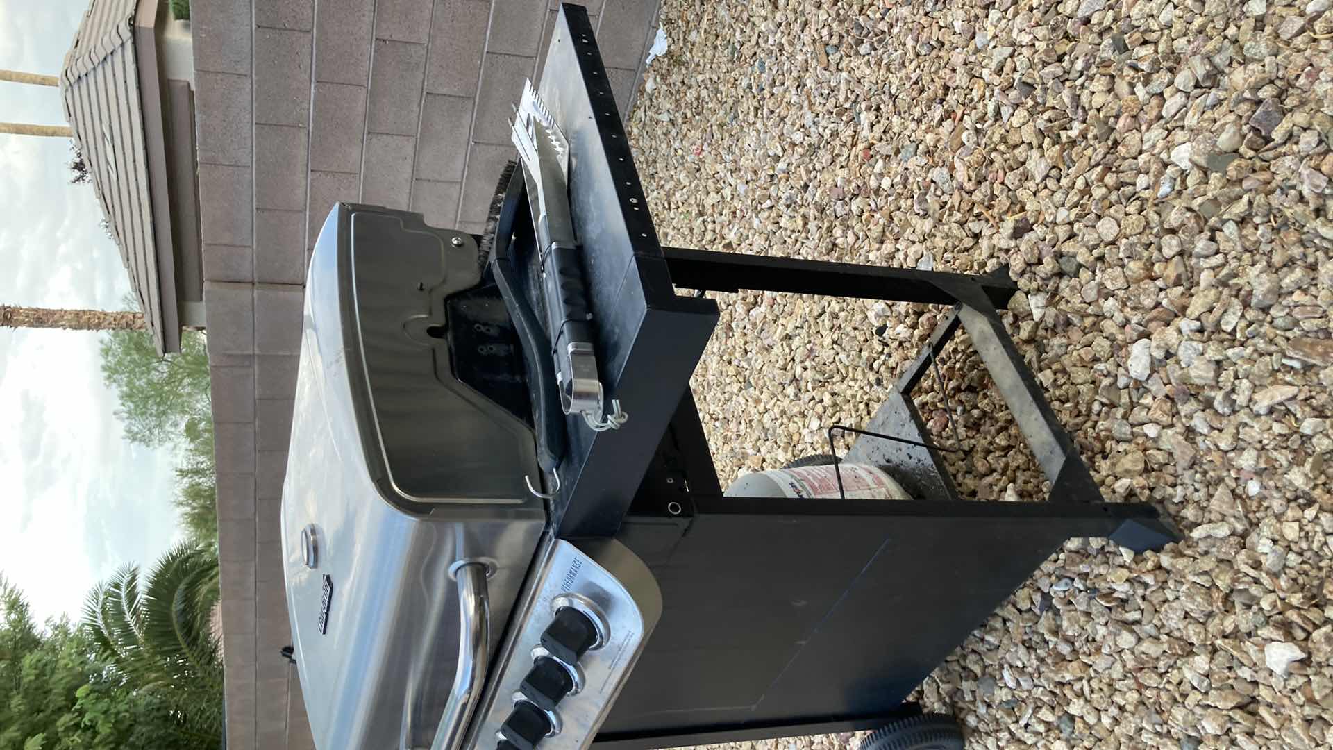 Photo 1 of CHAR-BROIL PERFORMANCE PROPANE GRILL MODEL 463347519 W TANKS & BBQ UTENSILS