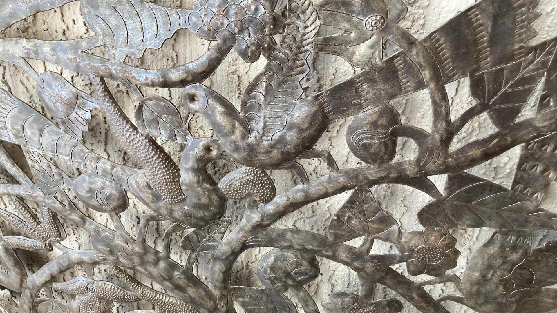 Photo 1 of TREE W BIRDS DIE-CAST METAL WALL ART 35” X 48”