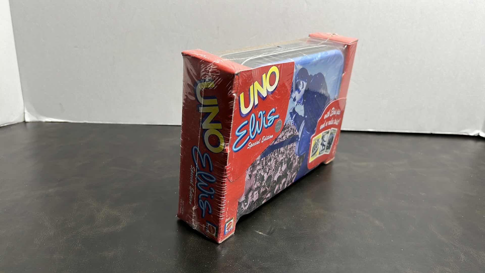 Photo 1 of NEW MATTEL GAMES UNO SPECIAL EDITION ELVIS PRESLEY W STORAGE TIN CARD GAME MODEL 42541