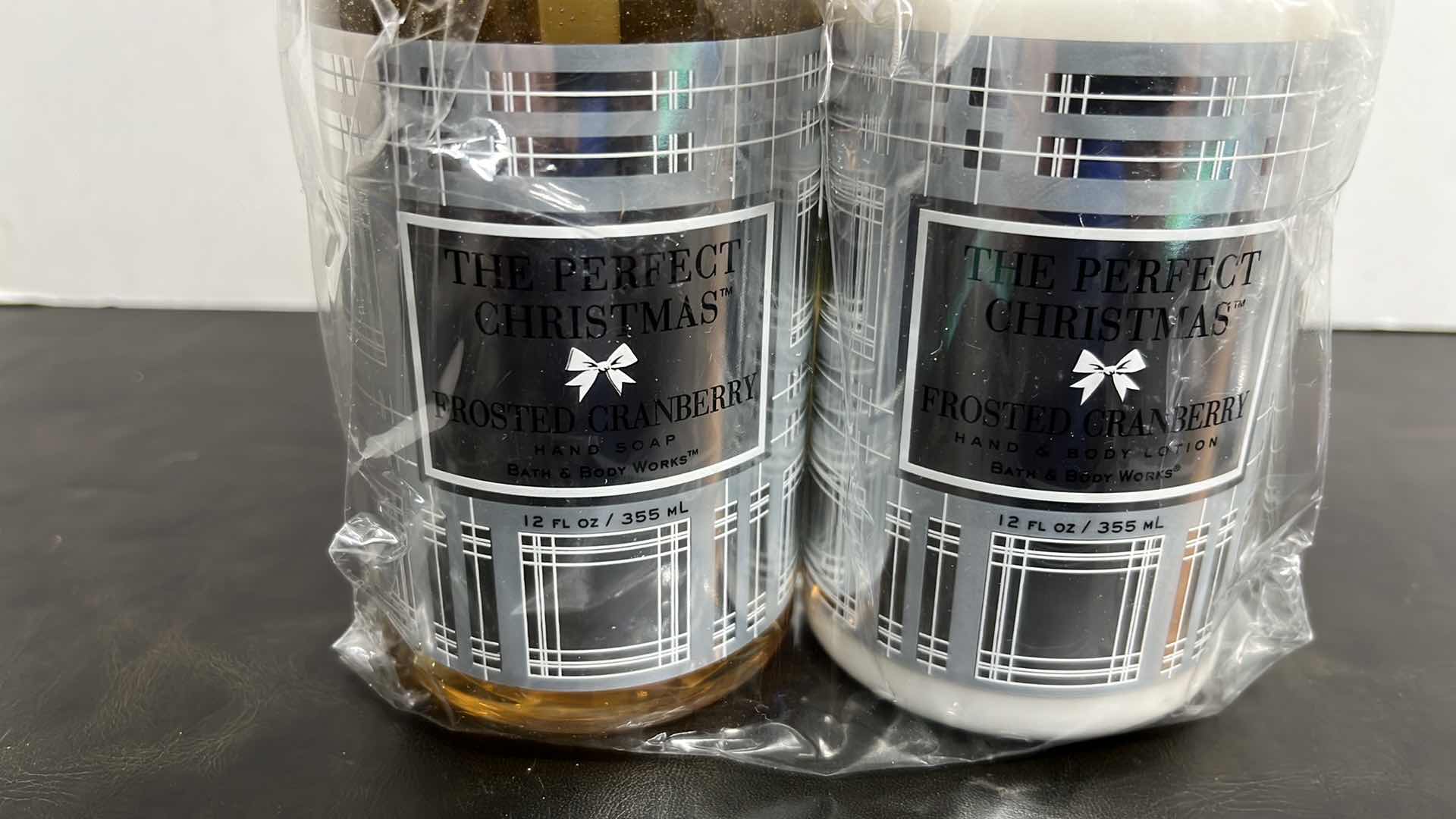 Photo 1 of NEW BATH & BODY WORKS THE PERFECT CHRISTMAS BATHROOM SET, FROSTED CRANBERRY PUMP HAND SOAP & PUMP HAND/BODY LOTION SET W CHROME HOLDER