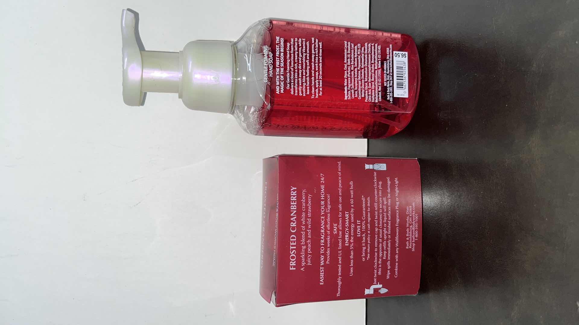 Photo 1 of NEW BATH & BODY WORKS FROSTED CRANBERRY WALLFLOWERS HOME FRAGRANCE REFILL 2-PACK & WINTER CRANBERRY GENTLE FOAMING HAND SOAP