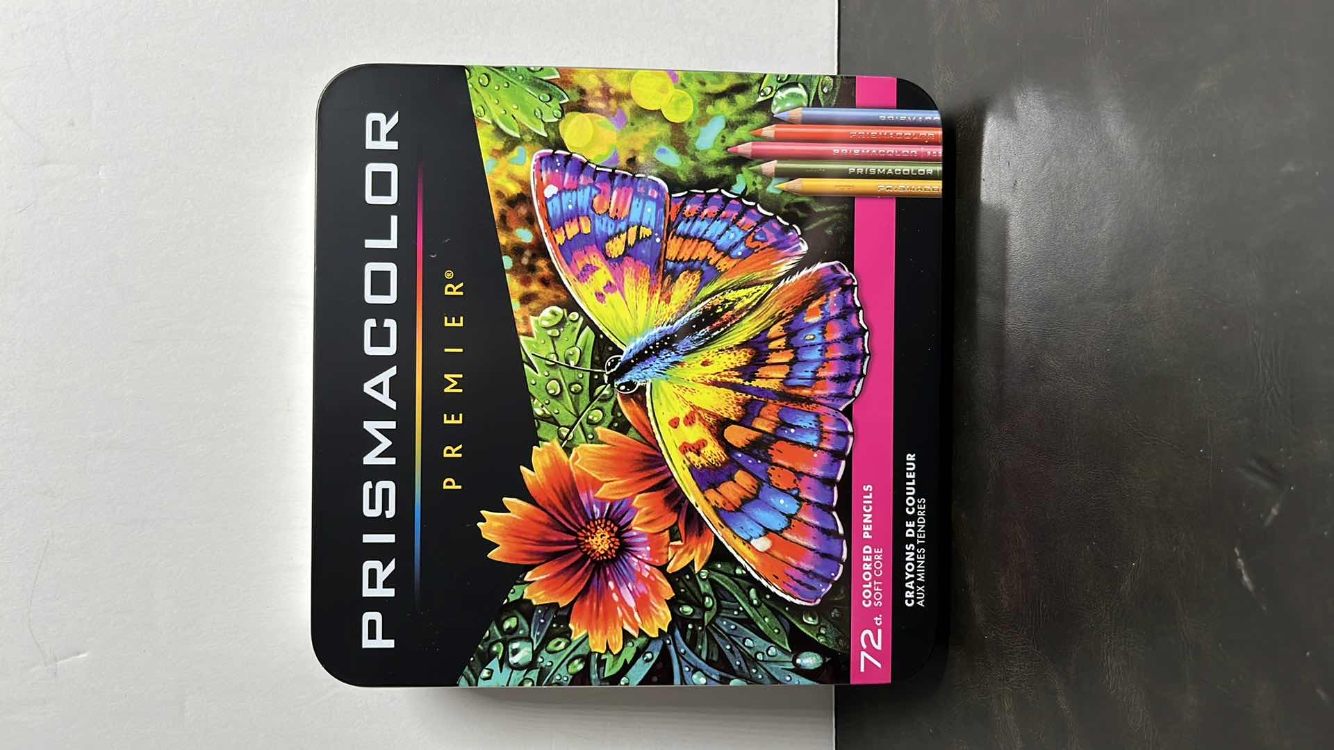 Photo 1 of PRISMACOLOR PREMIER 72 CT SOFT CORE COLORED PENCILS IN METAL TIN