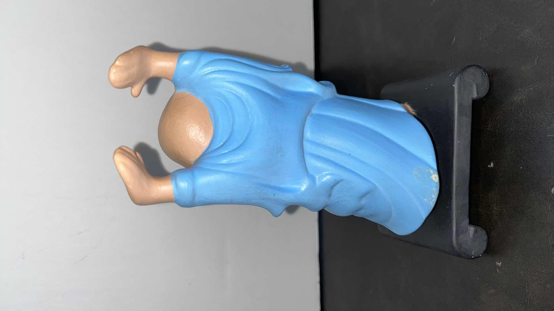 Photo 1 of VINTAGE CERAMIC DOUBLE-SIDED CLOWN BANK & BUDDHA STATUE