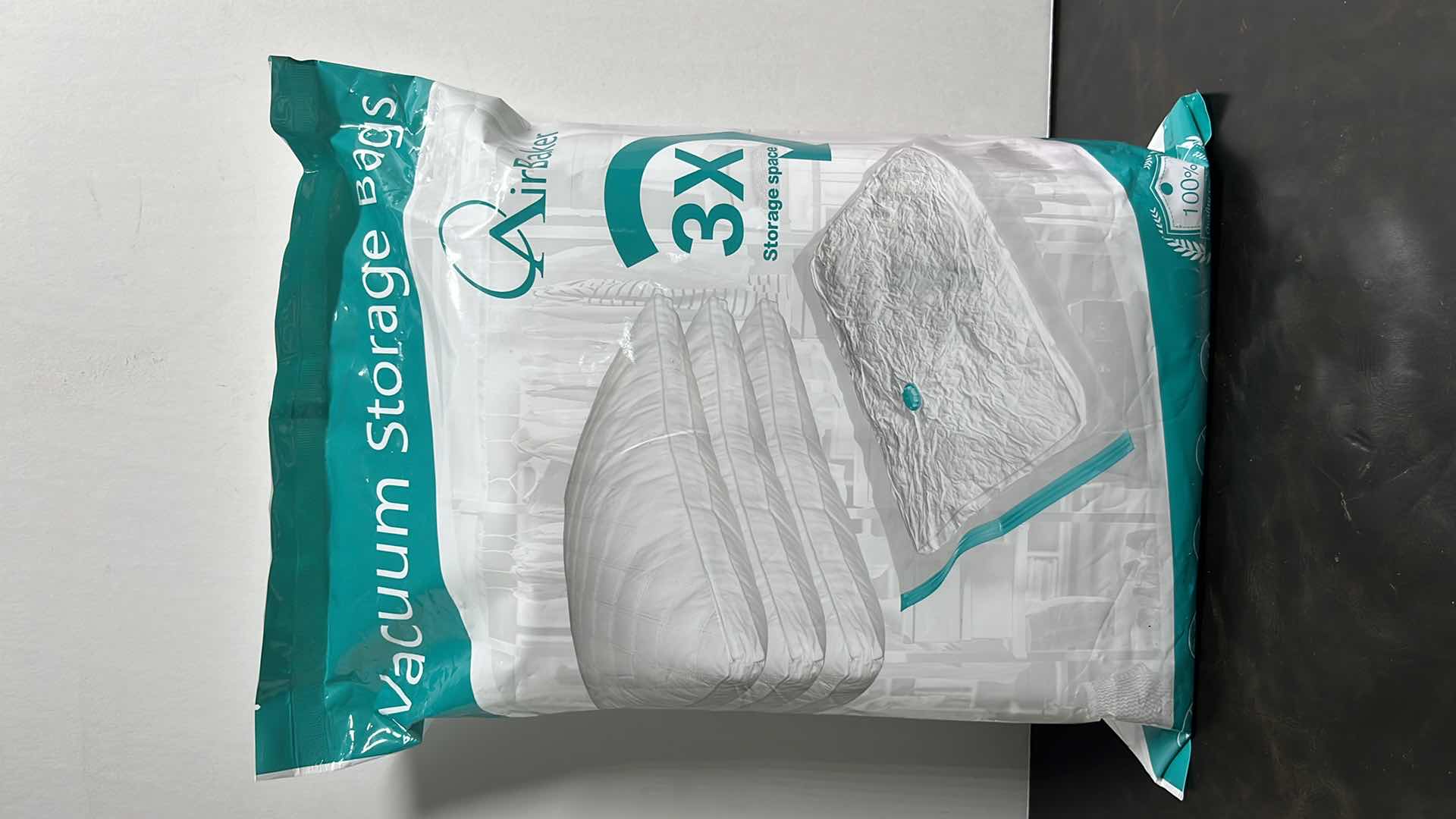 Photo 1 of NEW AIRBAKER JUMBO VACUUM STORAGE BAGS (6) & HUSKY 0.7 MIL PLASTIC DROP CLOTH 3-PACK