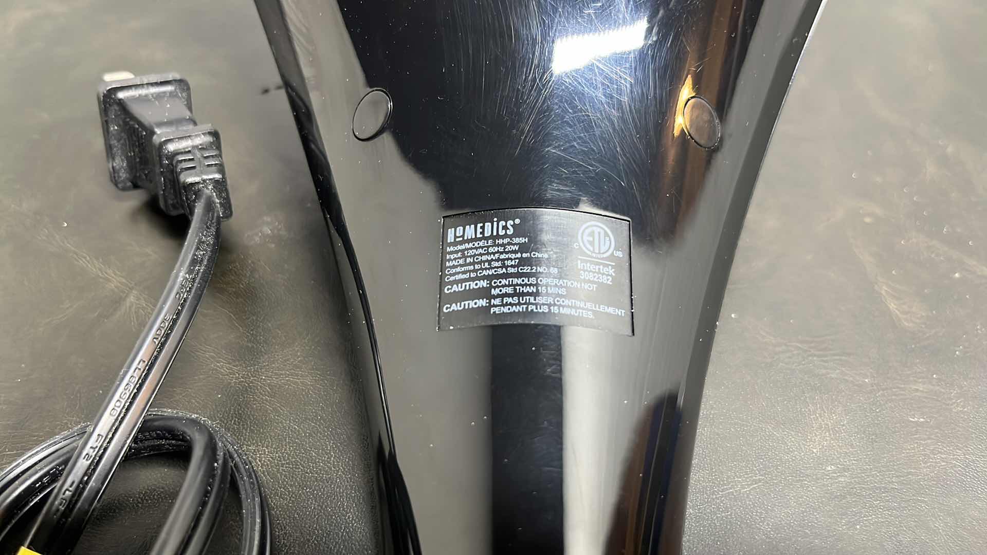 Photo 5 of HOMEDICS TWIN PERCUSSION PRO MASSAGER W HEAT & INTERCHANGEABLE NODES MODEL HHP-385H