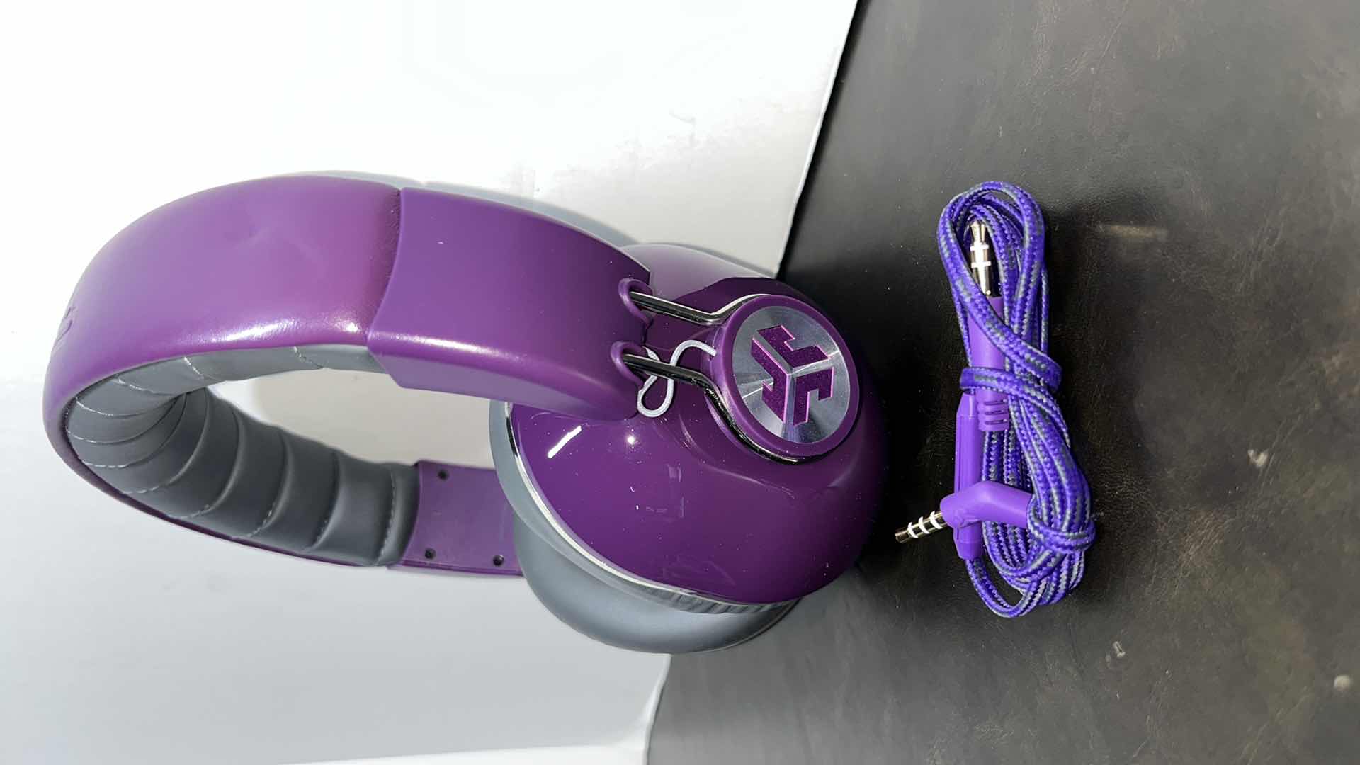 Photo 2 of JLAB BOMBORA OVER-EAR PURPLE HEADPHONES W UNIVERSAL MIC & BAG