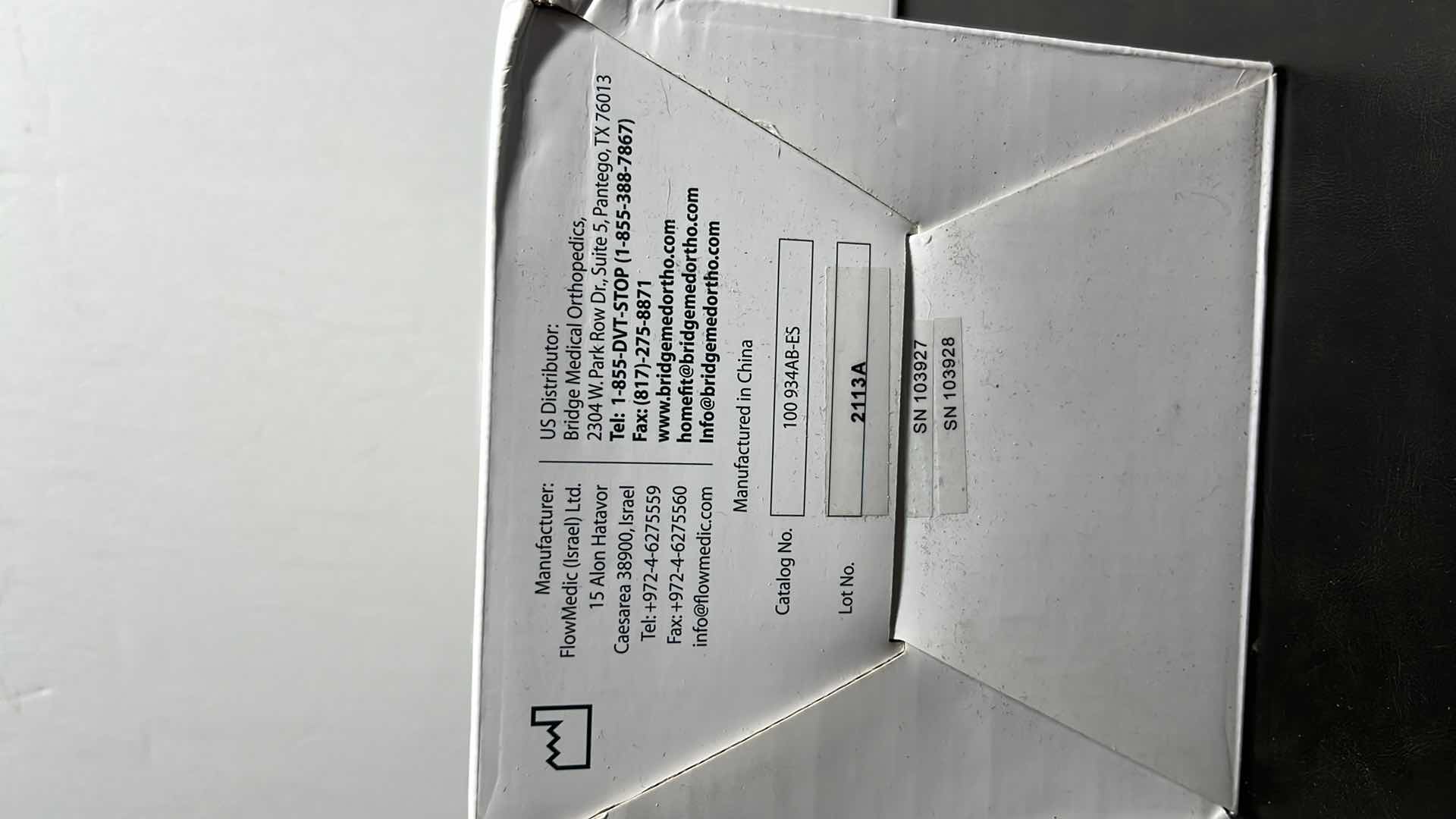 Photo 9 of FLOW MEDIC BY AVIAFIT PULSATING LEG LEGBAND CIRCULATION MASSAGERS, SIZE LARGE