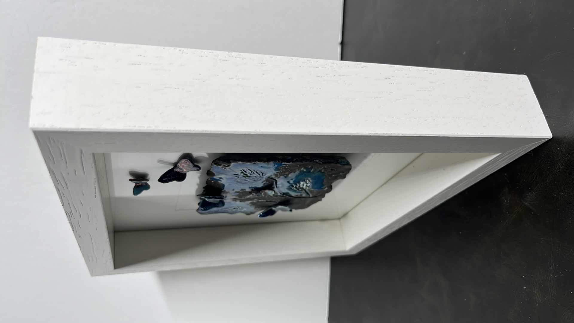 Photo 1 of IRISH ARTIST REBEKA KAHN “LIVE LIFE TO THE FULL” PURE COLLECTION BUTTERFLIES SIGNED FRAMED ART 1.45” X 10.25” H10.25”, STYLE CODE RKPUBF26