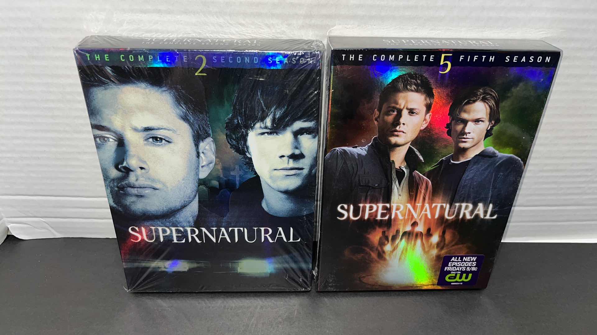 Photo 1 of NEW SUPERNATURAL SEASON 2 & 5 DVD DISC SETS (2), & SEASON 6, 7, 8 BLU RAY DISC SETS (3)
