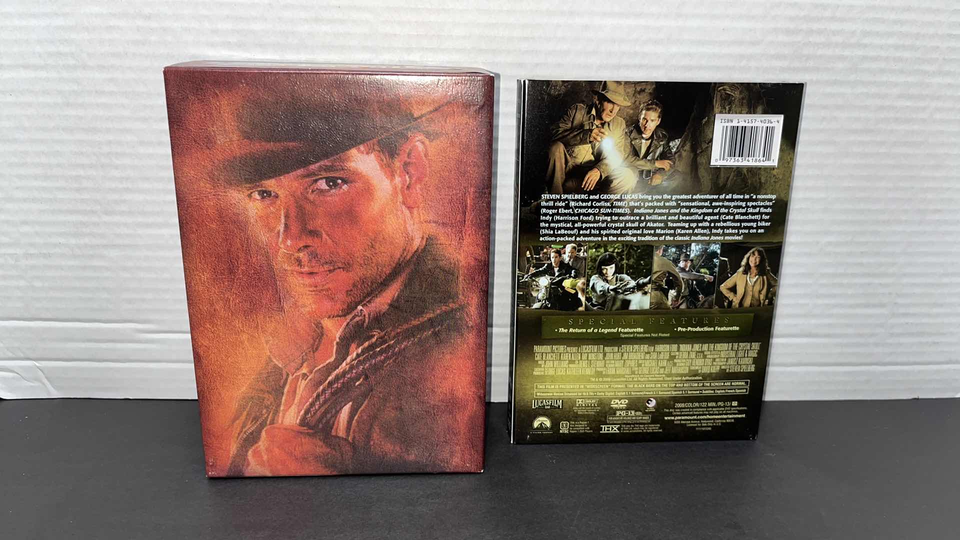 Photo 1 of THE ADVENTURES OF INDIANA JONES THE COMPLETE 4 DVD MOVIE COLLECTION WIDESCREEN & INDIANA JONES & THE KINGDOM OF THE CRYSTAL SKULL DVD (5)