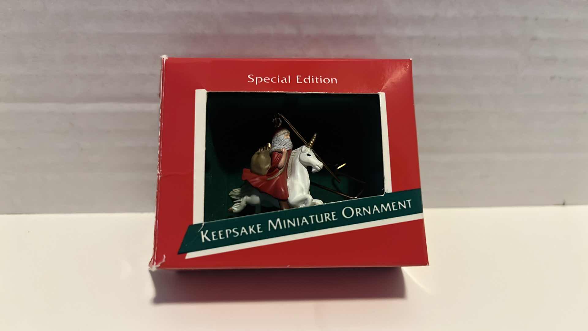 Photo 8 of CARLTON CARDS & HALLMARK KEEPSAKE COLLECTIBLE ROCKING HORSE & UNICORN CHRISTMAS ORNAMENTS (4)