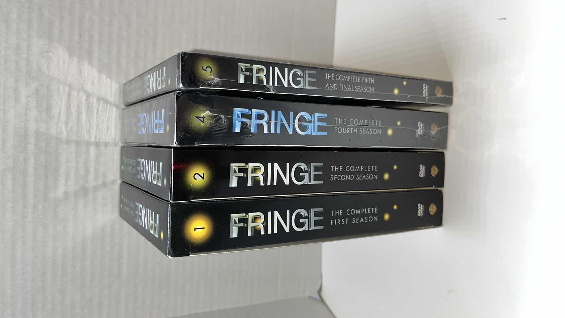 Photo 1 of FRINGE SEASONS 1, 2, 4, & 5 DVD BOX SETS (4)